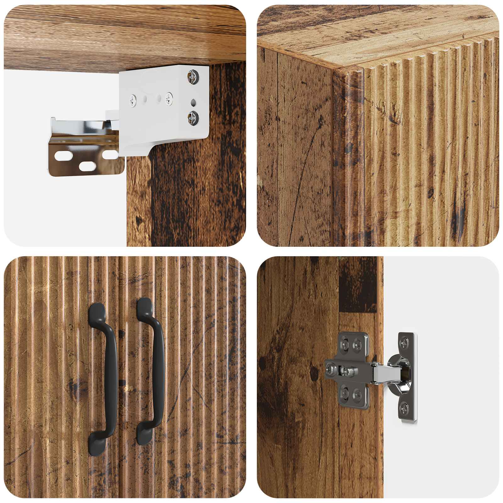 Armoire Murale Bois ancien 59 x 31 x 60 cm Bois d'ingénierie - XIOS
