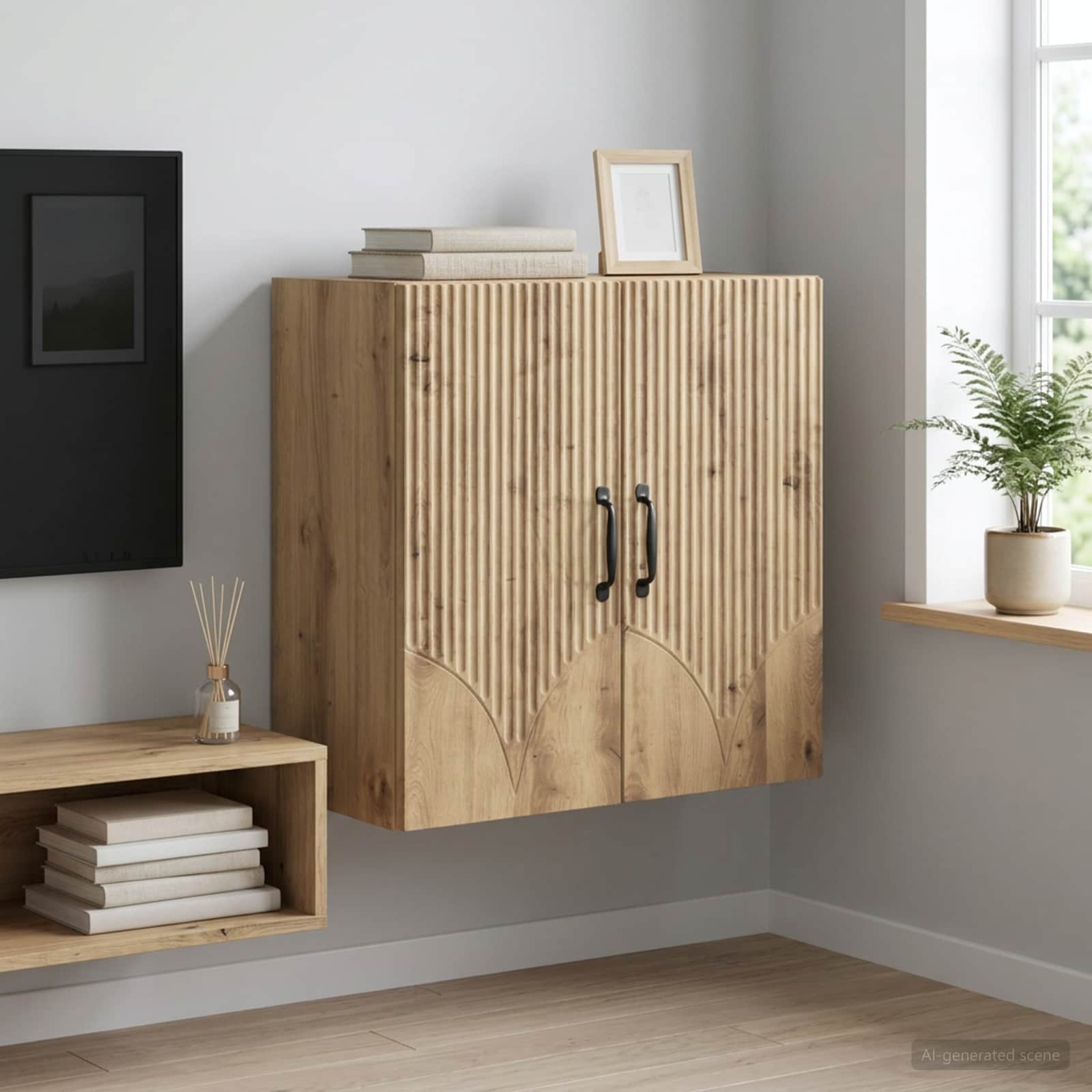 Armoire Murale 59 x 31 x 60 cm Bois d'ingénierie - XIOS