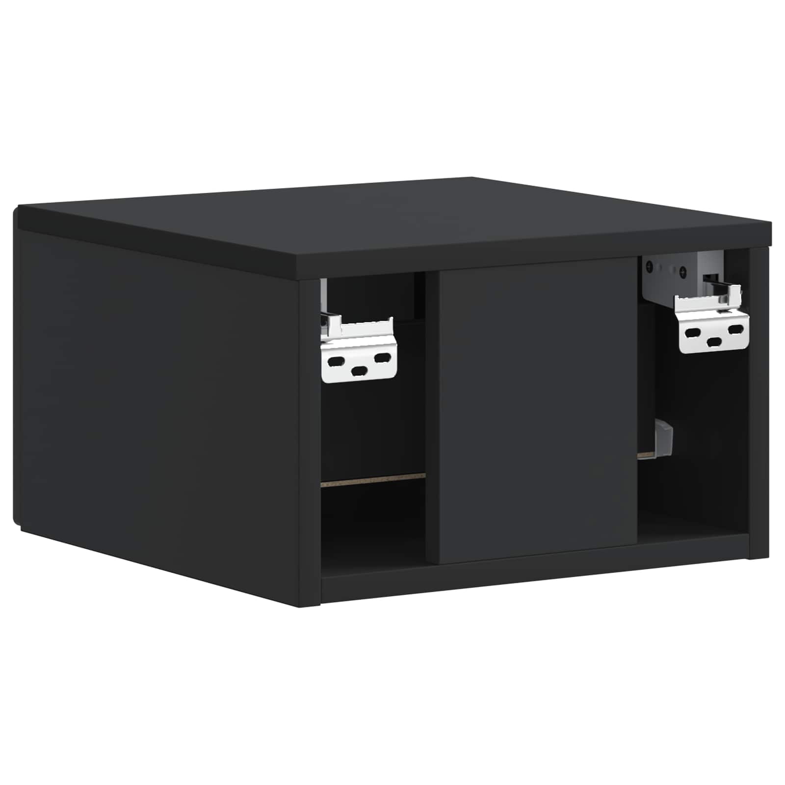 Cabinet de chevet mural 2 pcs Noir 34,5 x 33 x 20 cm - XIOS