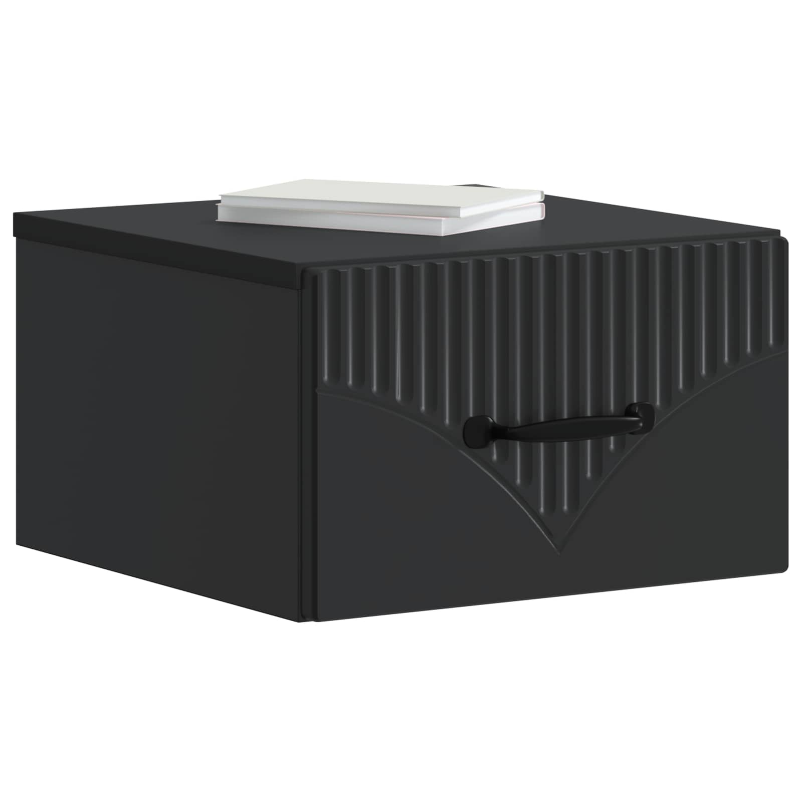 Cabinet de chevet mural 2 pcs Noir 34,5 x 33 x 20 cm - XIOS