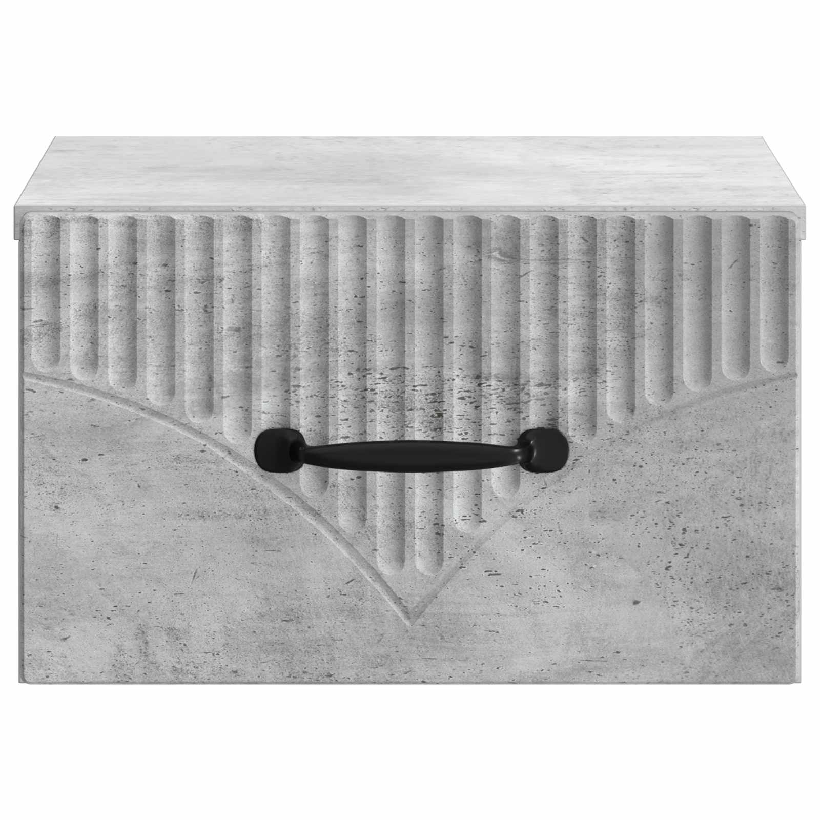 Cabinet de chevet mural 2 pc Gris béton 34,5 x 33 x 20 cm - XIOS