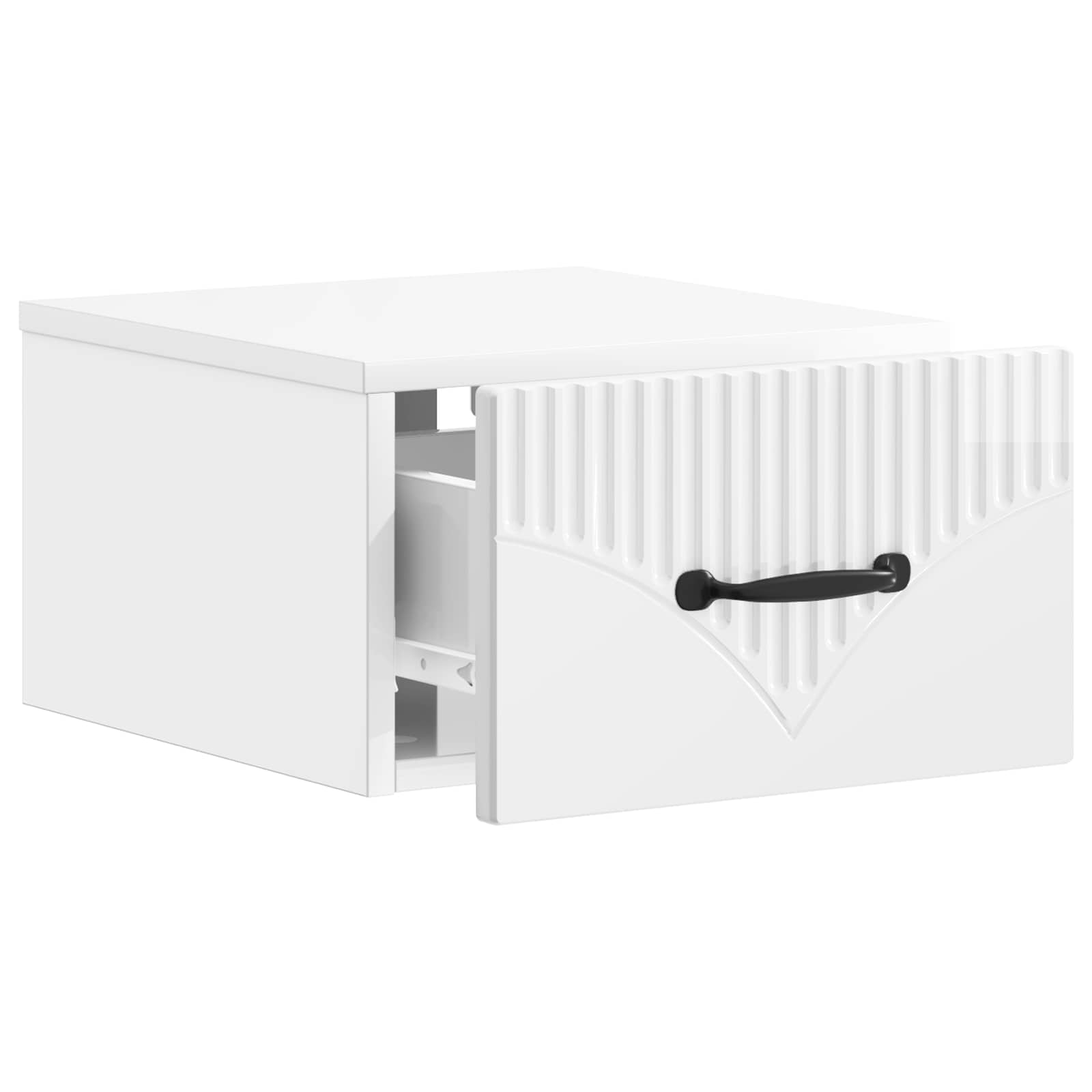 Cabinet de chevet mural Blanc brillant 34,5 x 33 x 20 cm - XIOS