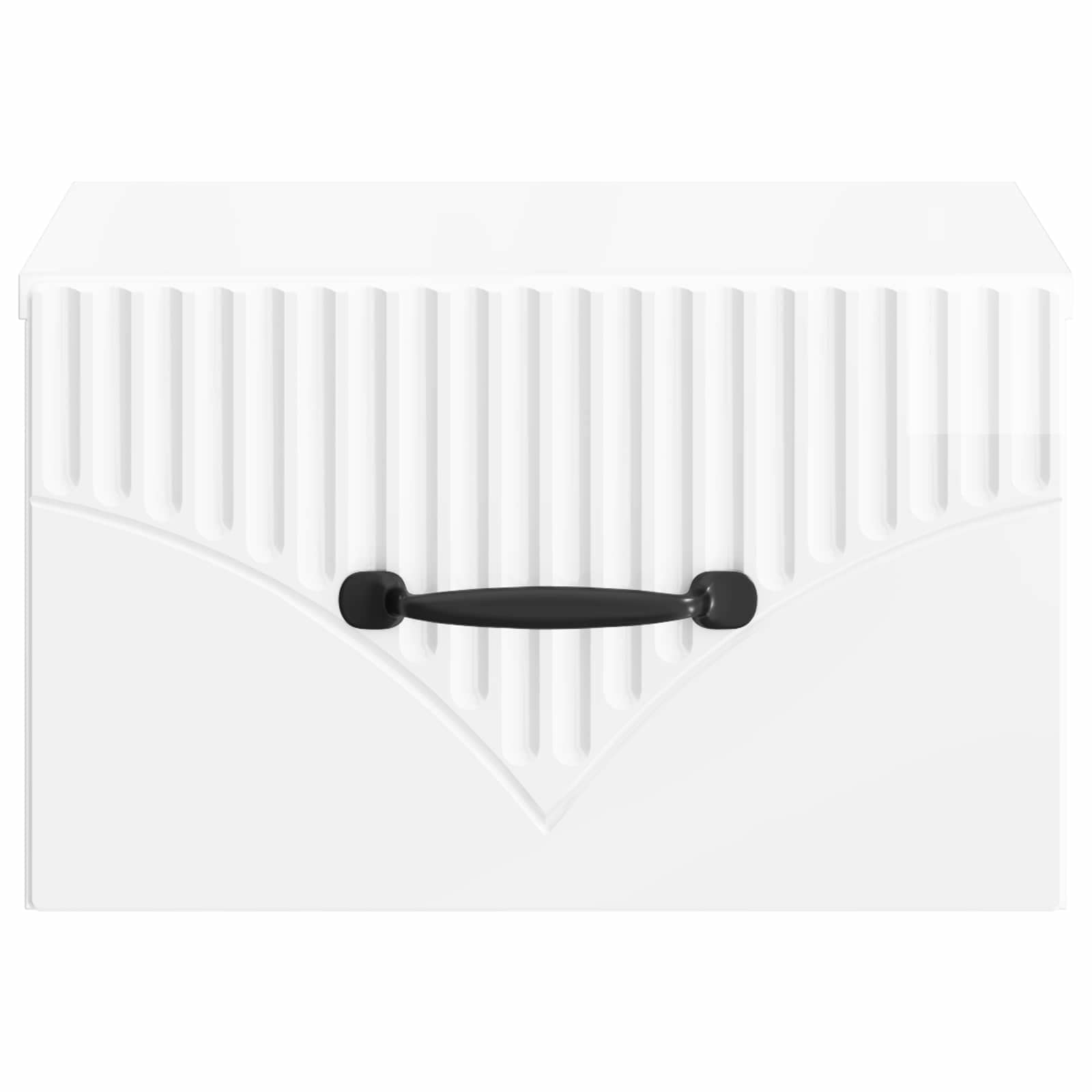Cabinet de chevet mural Blanc brillant 34,5 x 33 x 20 cm - XIOS