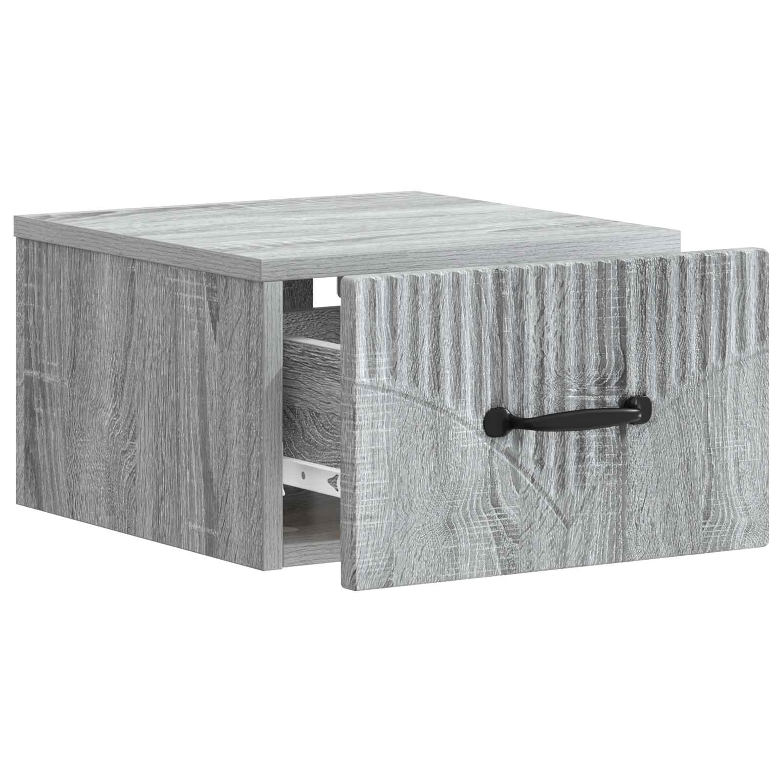 Cabinet de chevet mural 2 pcs Sonoma gris 34,5 x 33 x 20 cm - XIOS