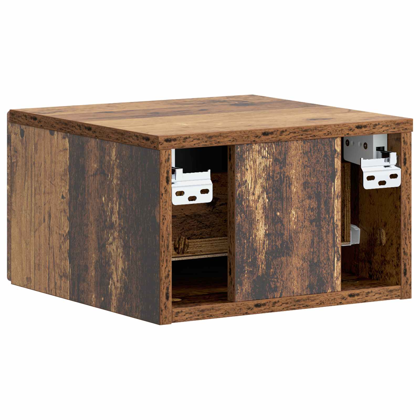 Cabinet de chevet mural 2 pcs Bois ancien 34,5 x 33 x 20 cm
