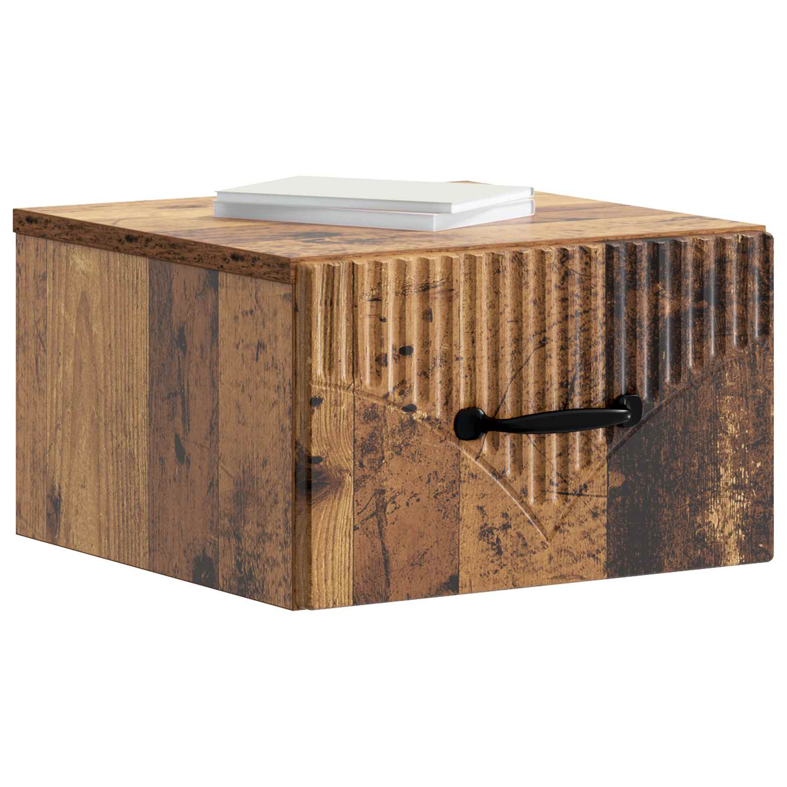 Cabinet de chevet mural 2 pcs Bois ancien 34,5 x 33 x 20 cm