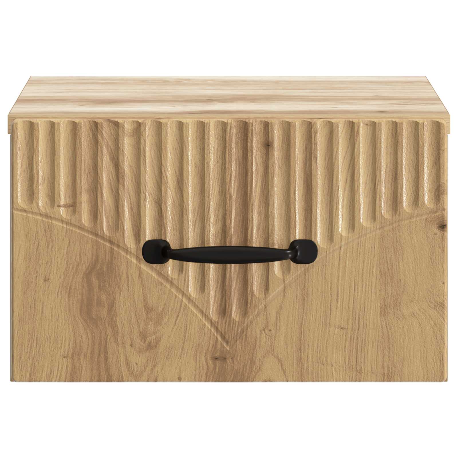 Cabinet de chevet mural 2 pc Chêne artisanal 34,5 x 33 x 20 cm