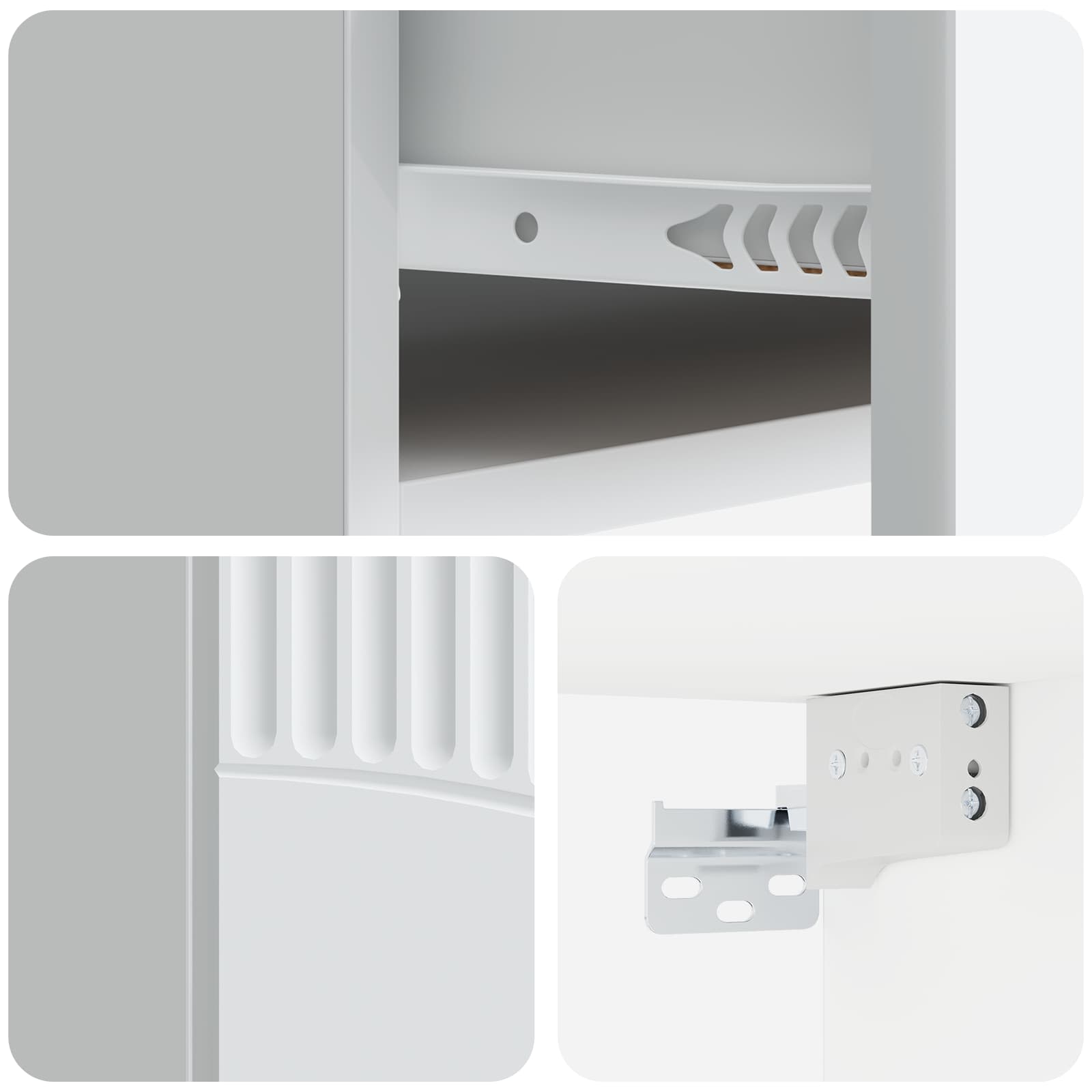 Cabinet de chevet mural 2 pcs Blanc 49 x 34,5 x 20 cm - XIOS