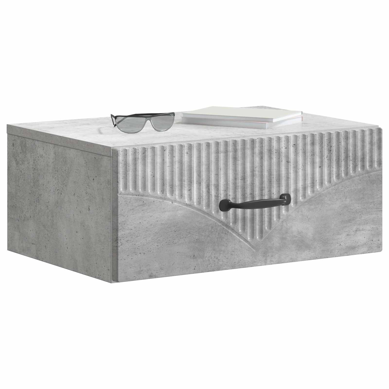 Cabinet de chevet mural 2 pcs Gris béton 49 x 34,5 x 20 cm - XIOS
