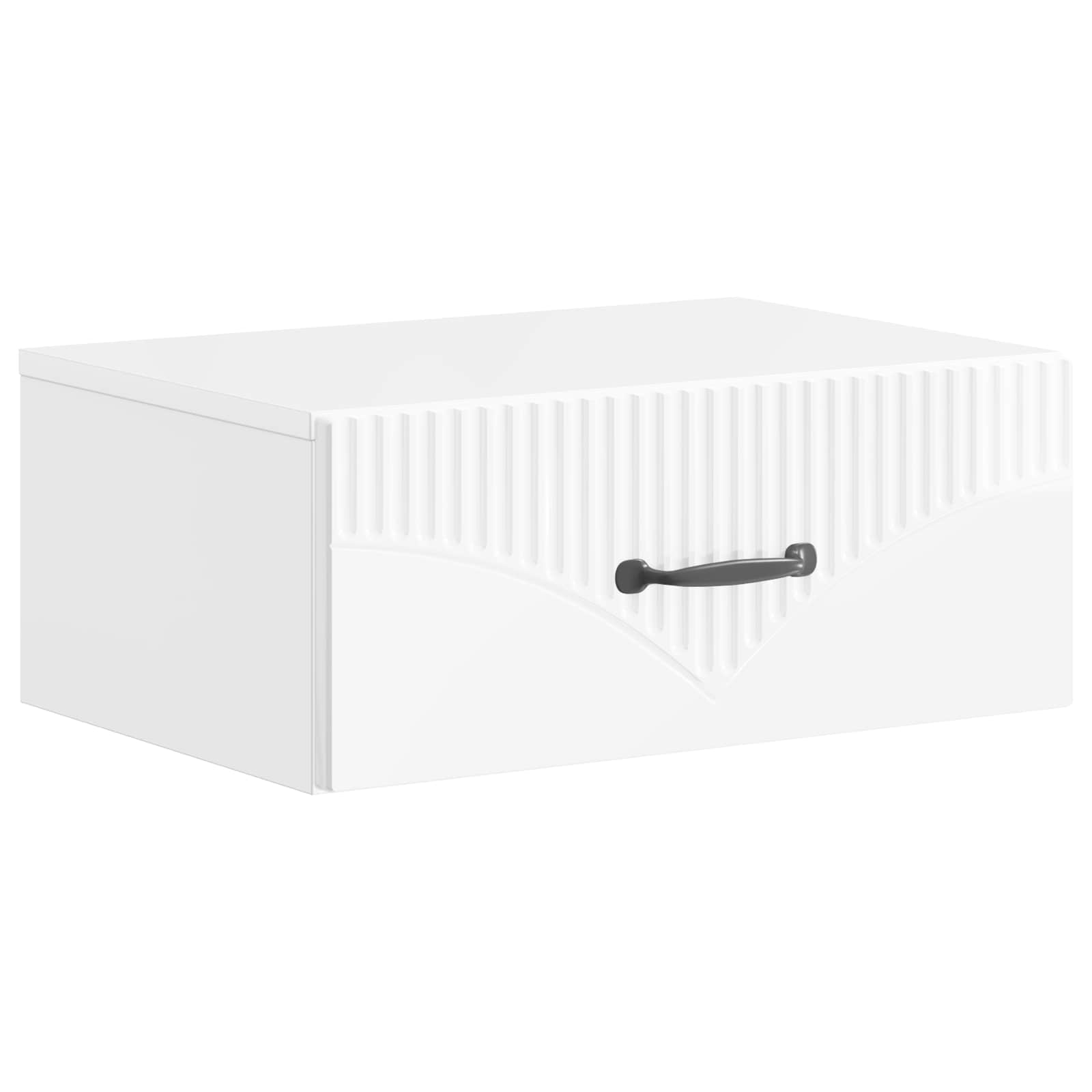 Cabinet de chevet mural Blanc brillant 49 x 34,5 x 20 cm - XIOS