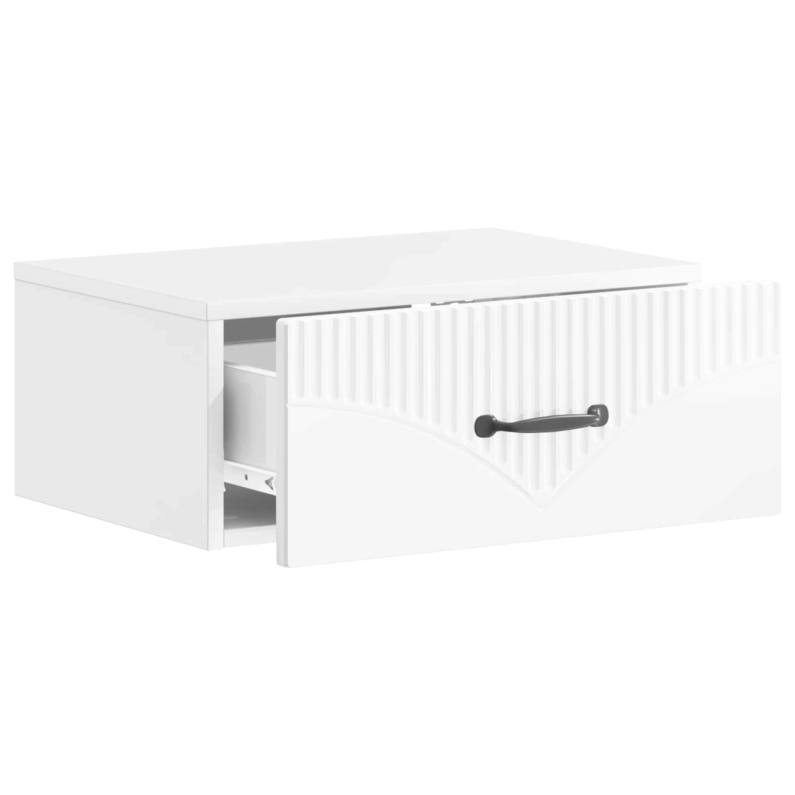 Cabinet de chevet mural Blanc brillant 49 x 34,5 x 20 cm - XIOS