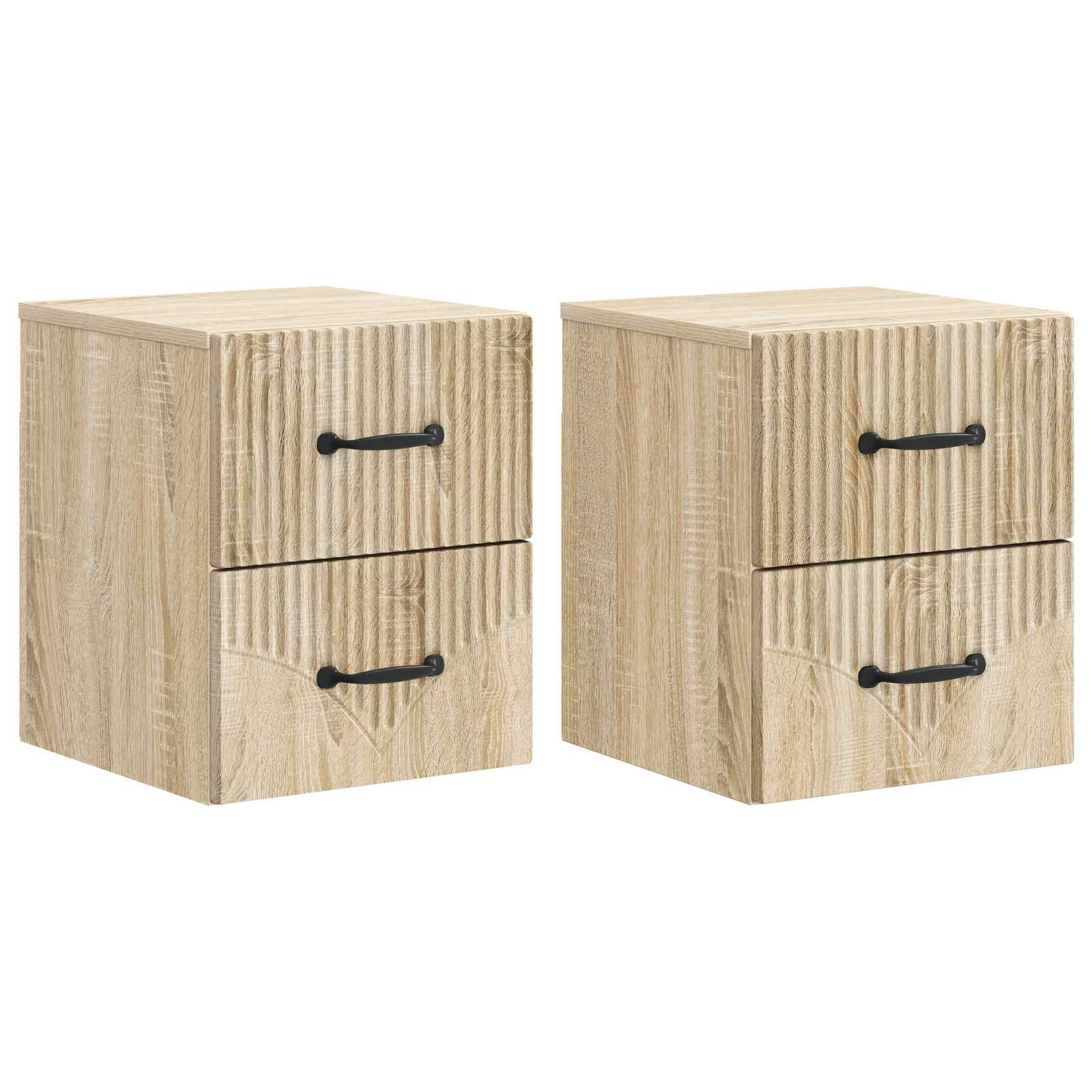 Cabinet de chevet mural 2 pcs Chêne Sonoma 34,5 x 33 x 40 cm - XIOS
