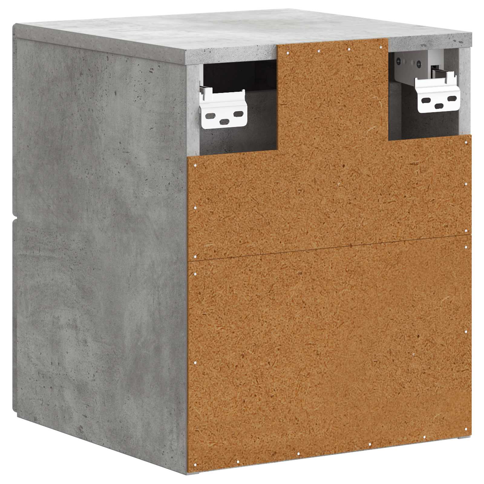 Cabinet de chevet mural 2 pcs Gris béton 34,5 x 33 x 40 cm - XIOS