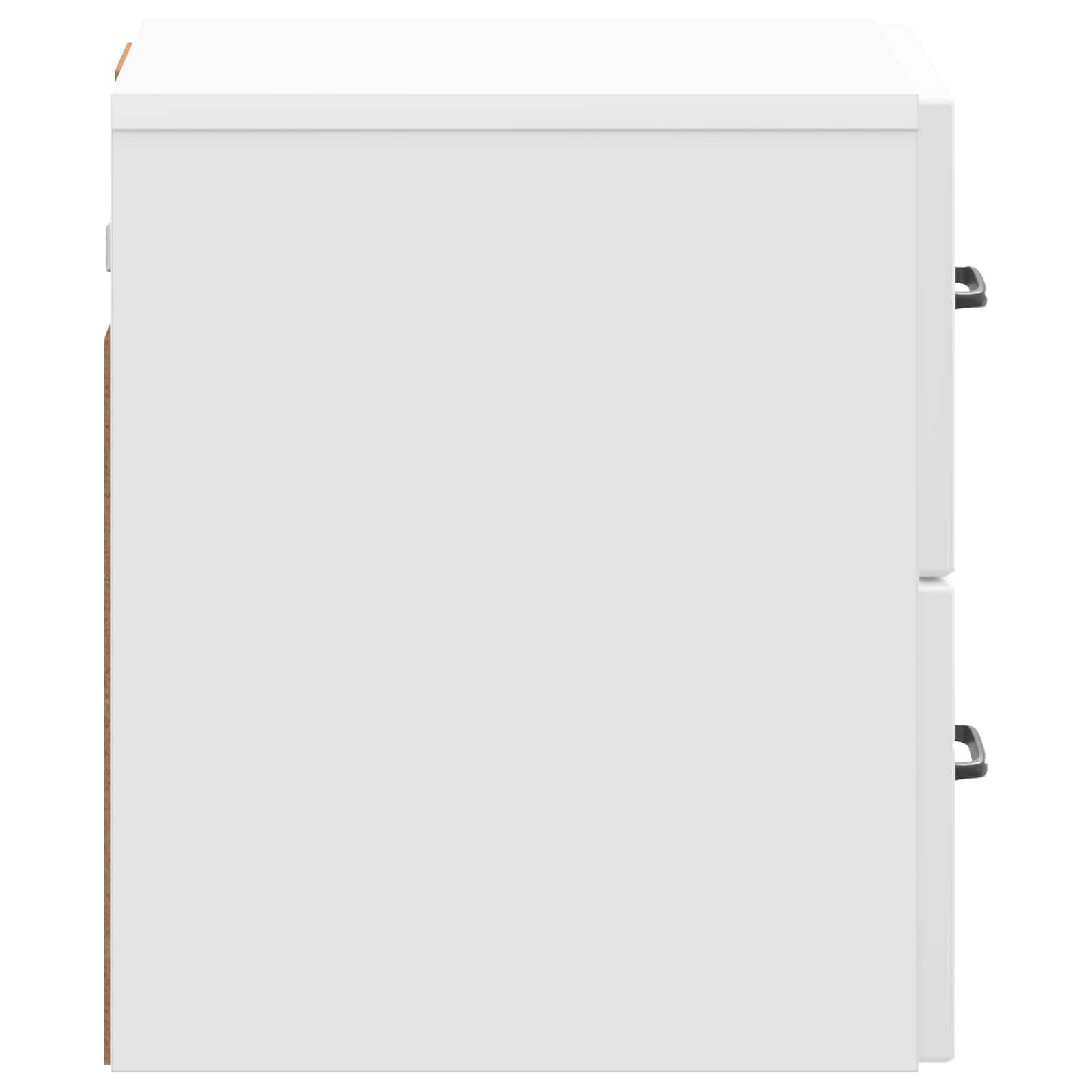 Cabinet de chevet mural 2 pcs Blanc brillant 34,5 x 33 x 40 cm - XIOS