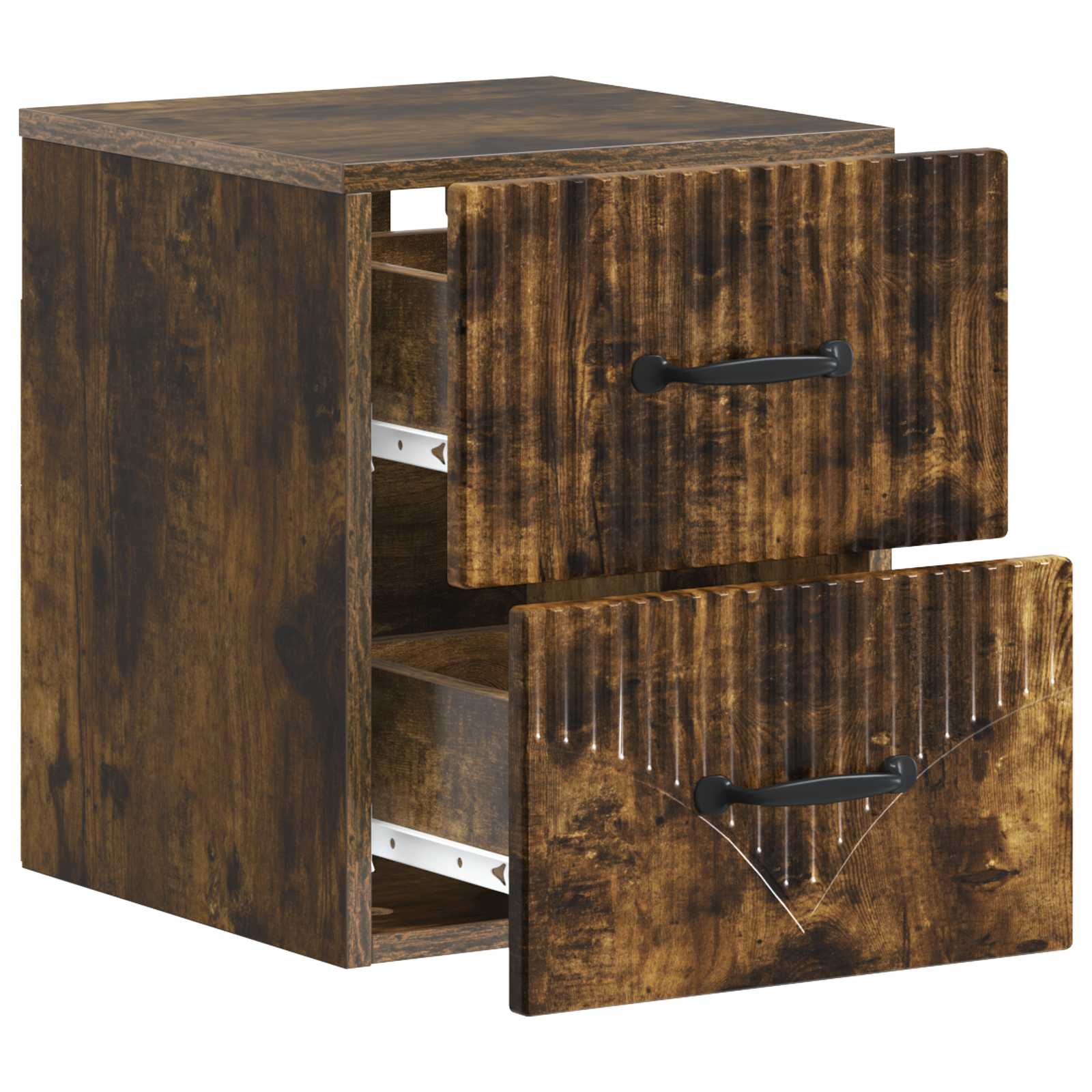 Cabinet de chevet mural 2 pcs Chêne fumé 34,5 x 33 x 40 cm - XIOS