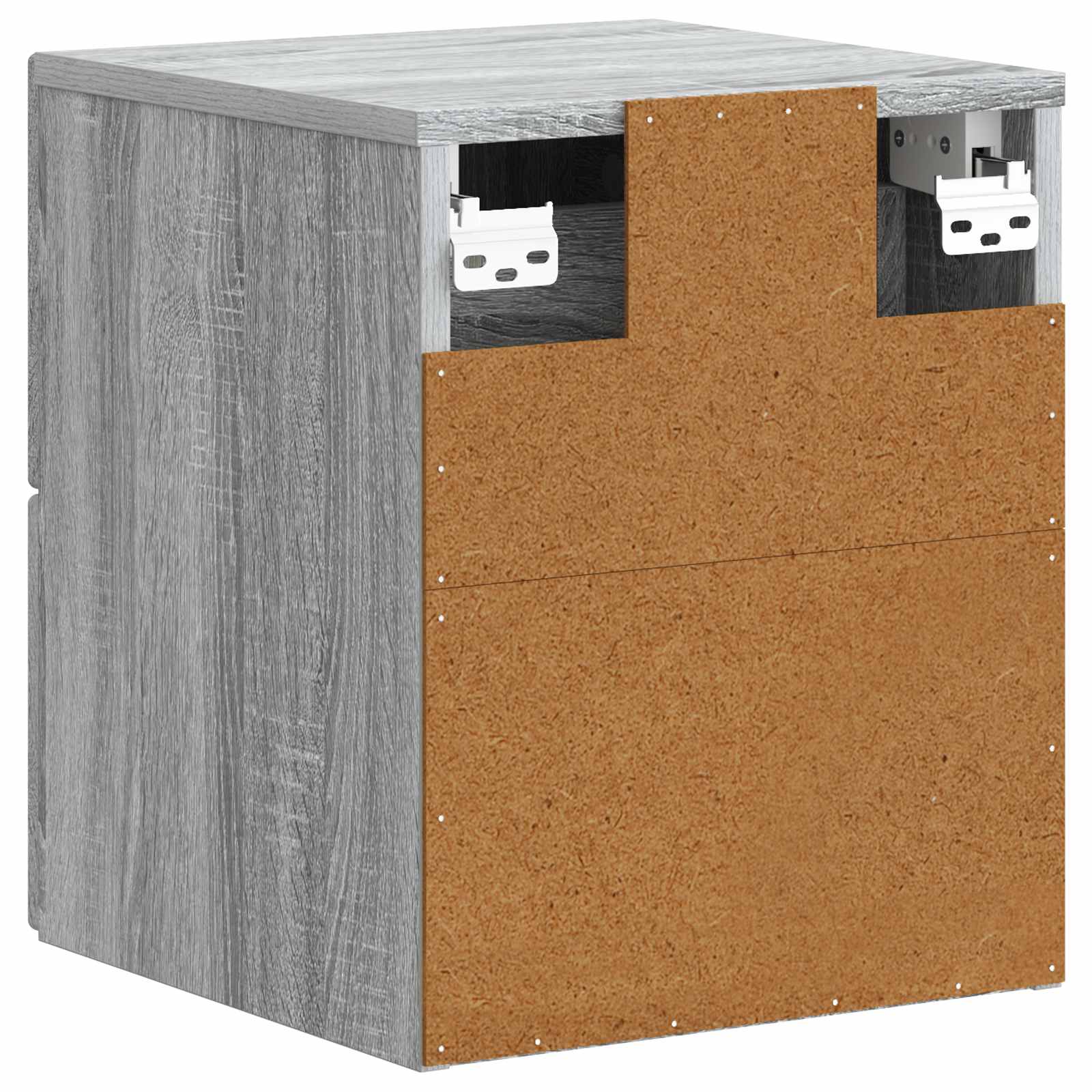 Cabinet de chevet mural 2 pcs Sonoma gris 34,5 x 33 x 40 cm - XIOS
