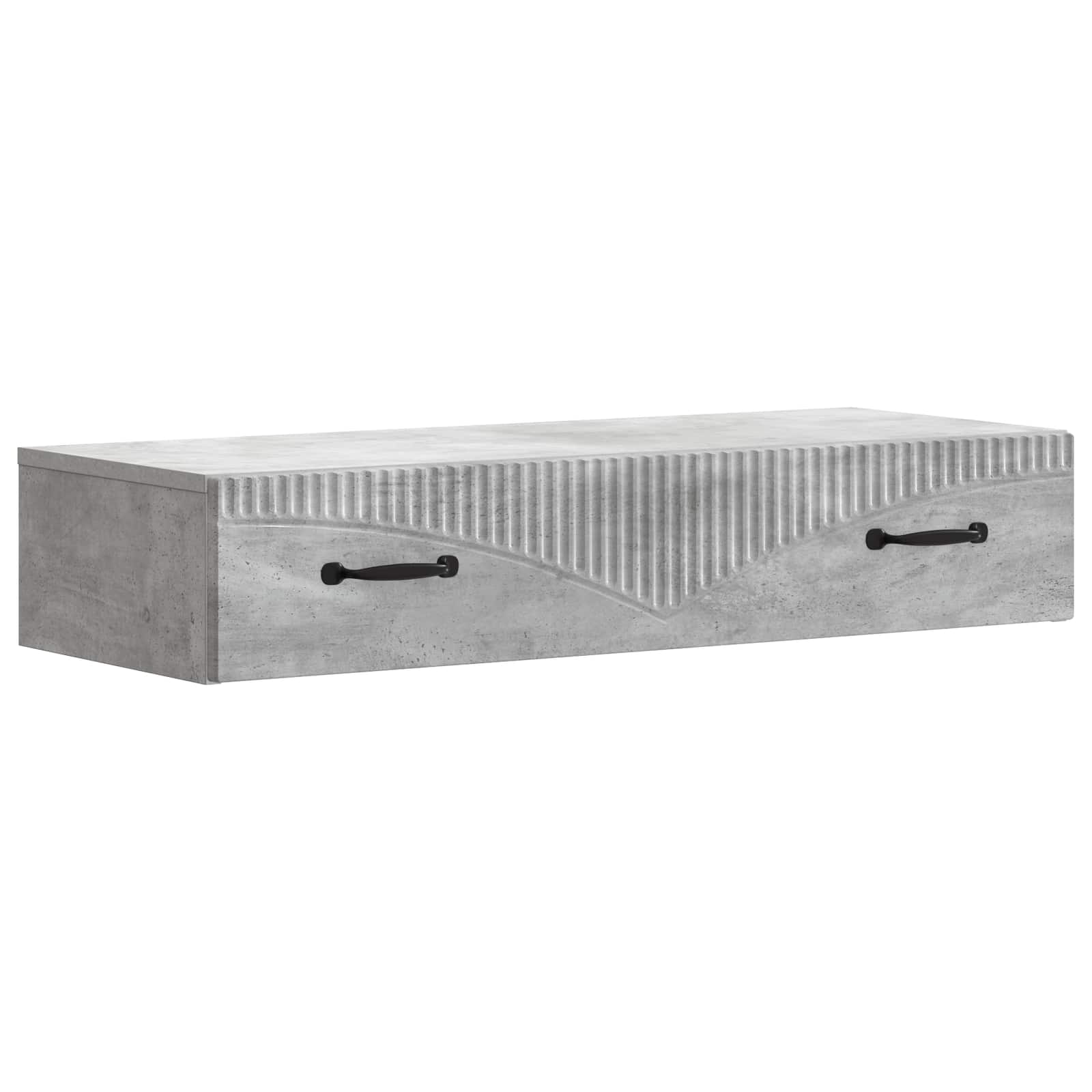Table d'appoint murale Gris béton 87,5 x 34,5 x 17 cm - XIOS