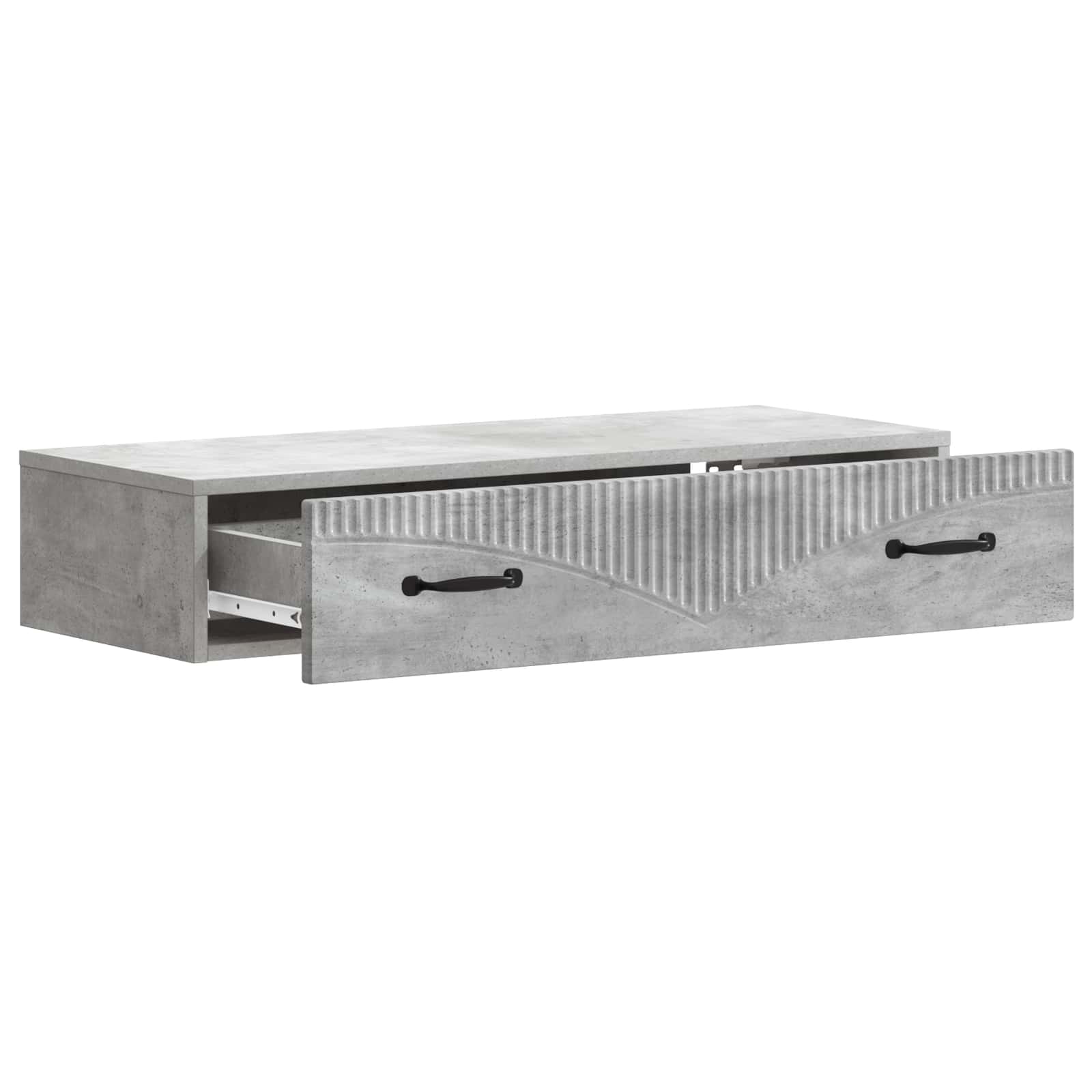 Table d'appoint murale Gris béton 87,5 x 34,5 x 17 cm - XIOS