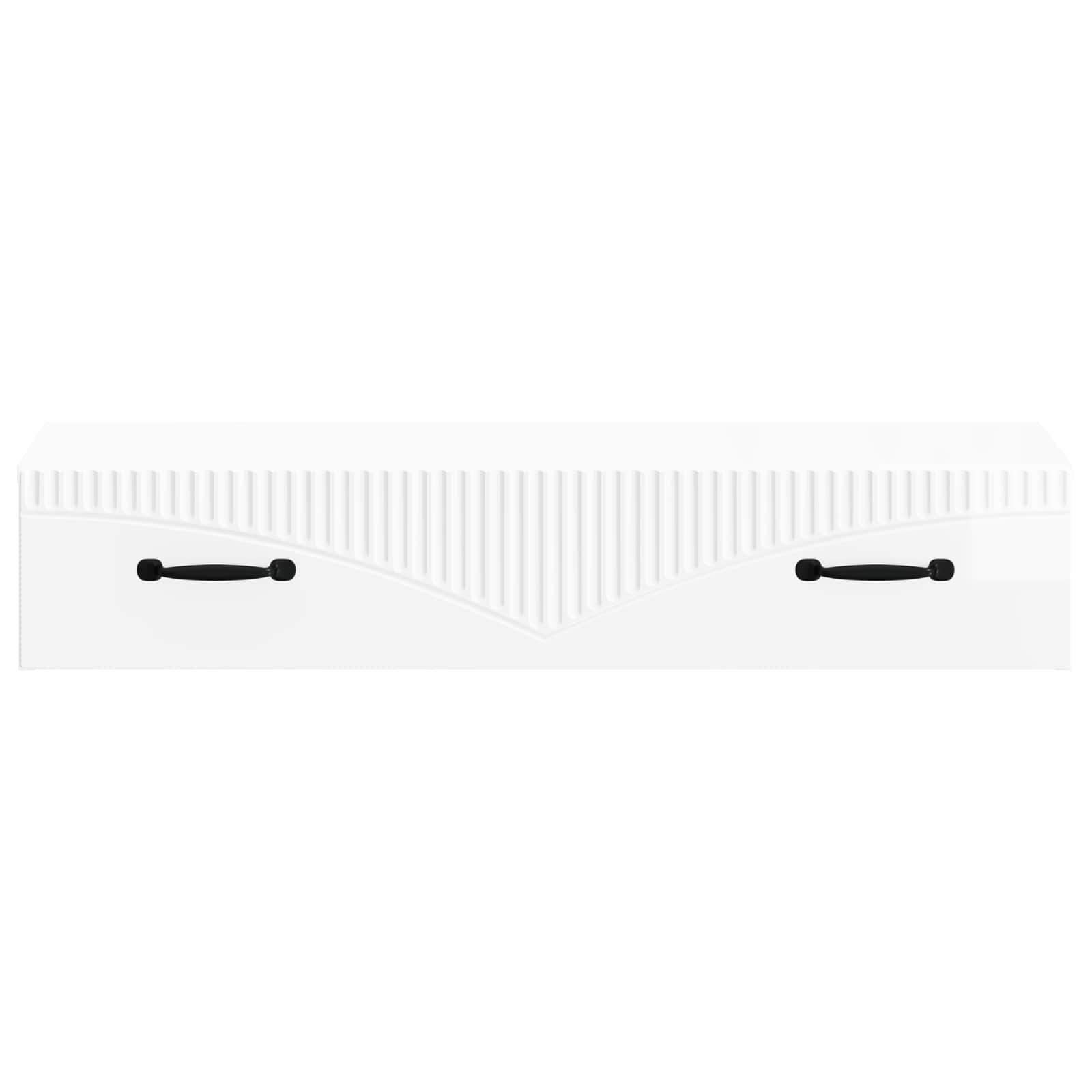 Table d'appoint murale Blanc brillant 87,5 x 34,5 x 17 cm - XIOS