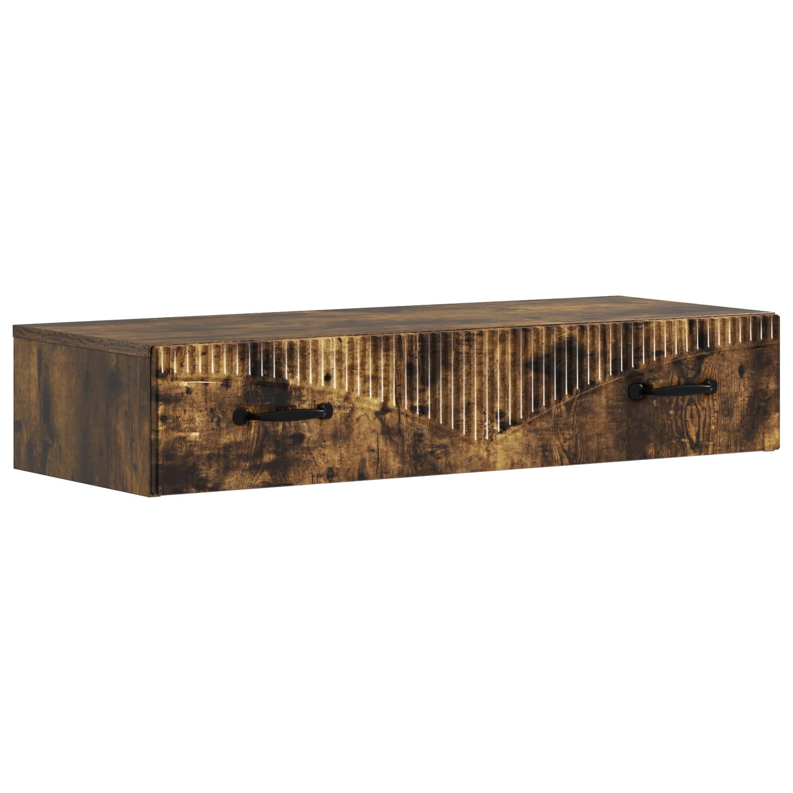 Table d'appoint murale Chêne fumé 87,5 x 34,5 x 17 cm - XIOS