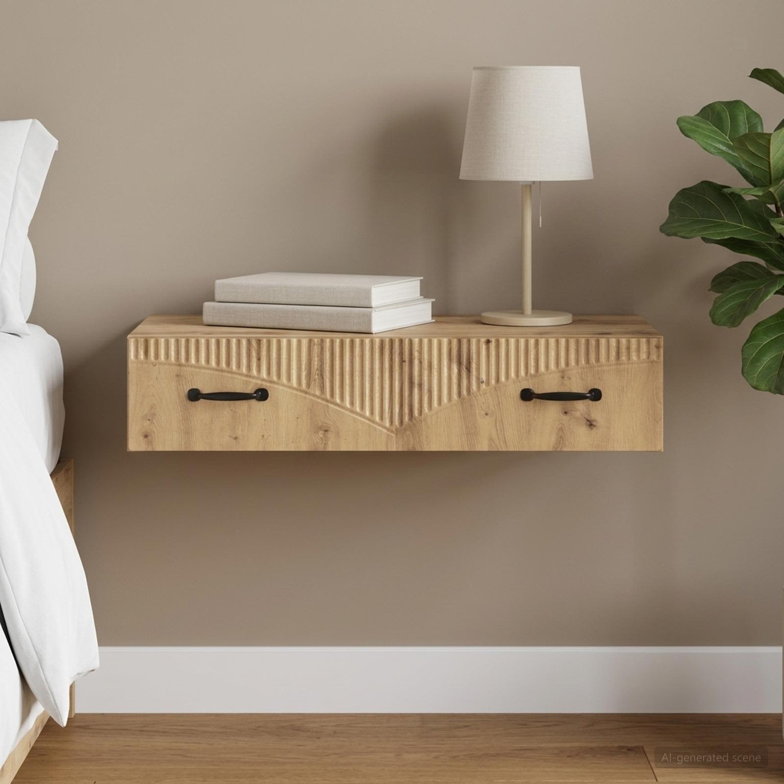 Table d'appoint murale 87,5 x 34,5 x 17 cm Bois d'ingénierie