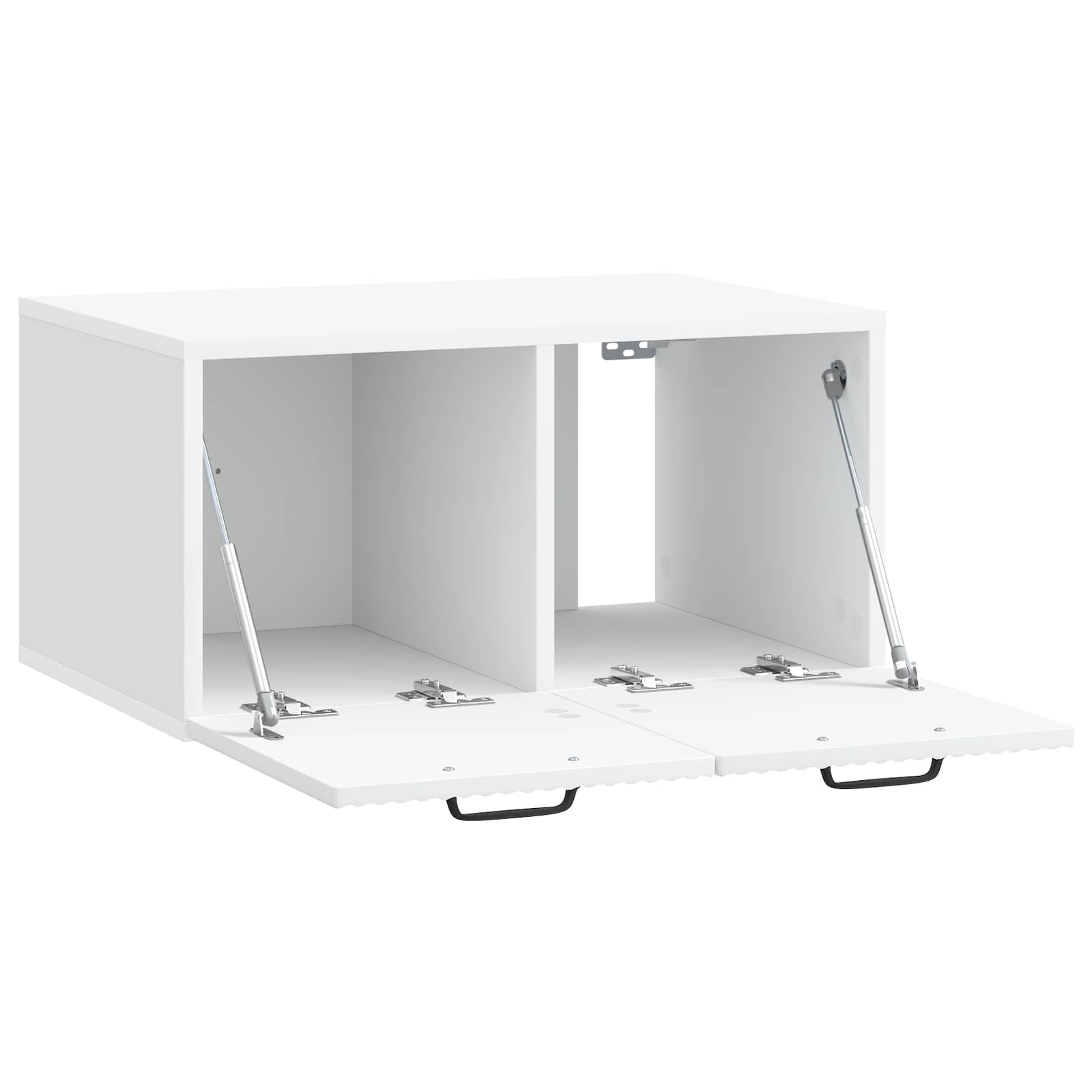 Meuble TV mural Blanc 59,5 x 41 x 30 cm Bois d'ingénierie - XIOS