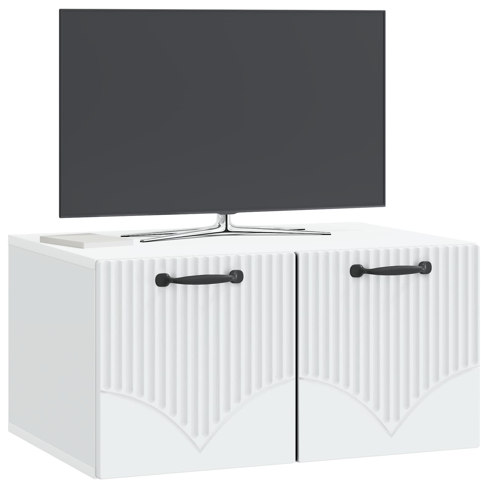 Meuble TV mural Blanc 59,5 x 41 x 30 cm Bois d'ingénierie - XIOS