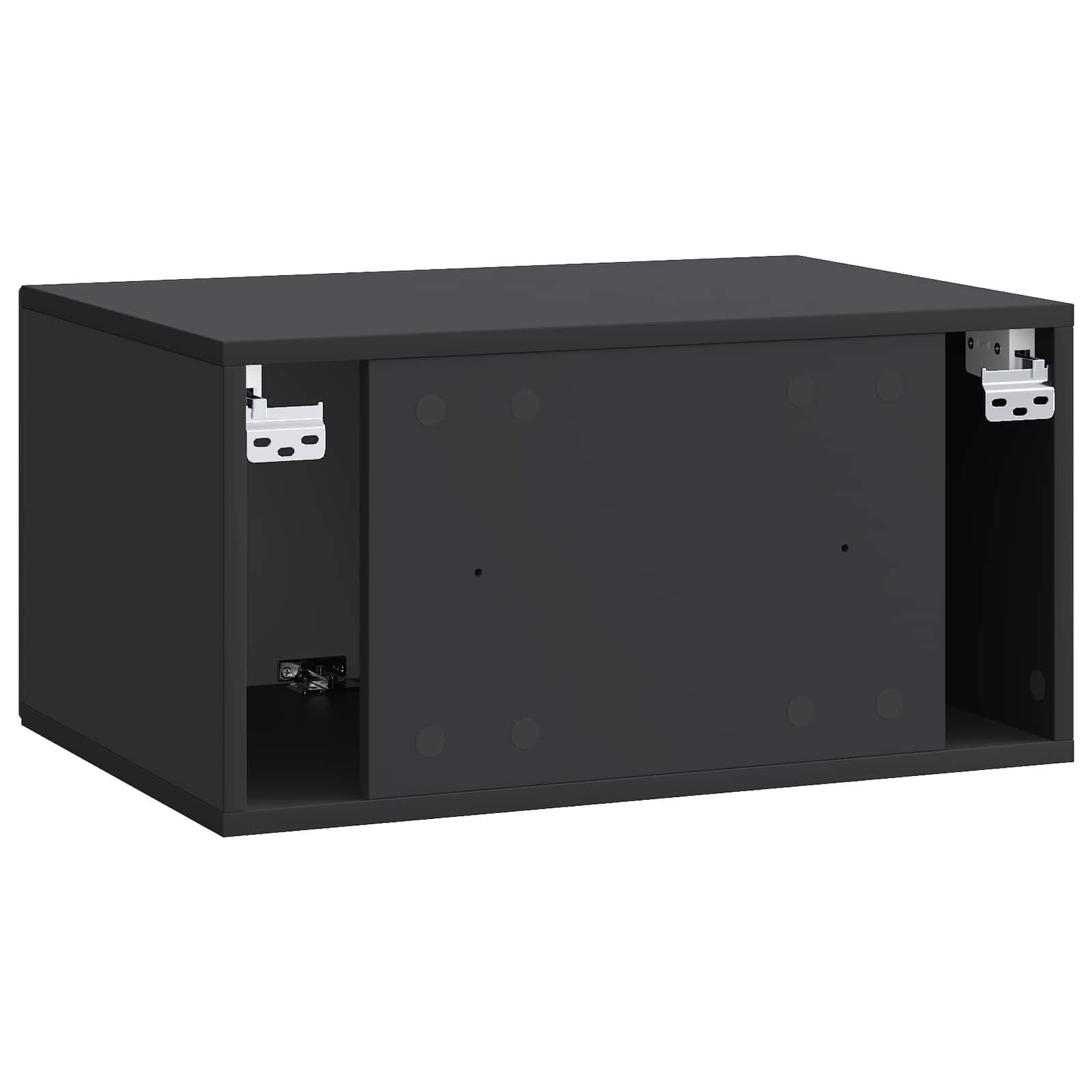 Meuble TV mural Noir 59,5 x 41 x 30 cm Bois d'ingénierie - XIOS