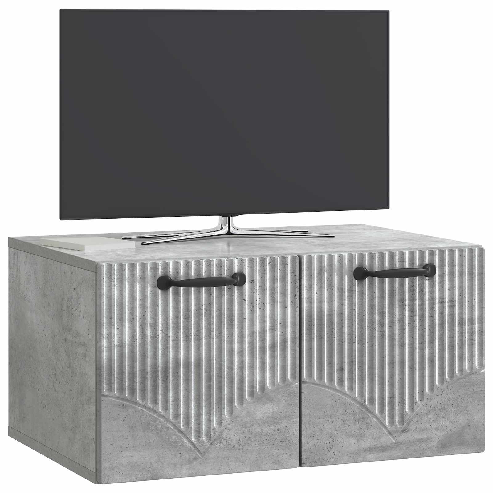 Meuble TV mural Gris béton 59,5 x 41 x 30 cm Bois d'ingénierie - XIOS