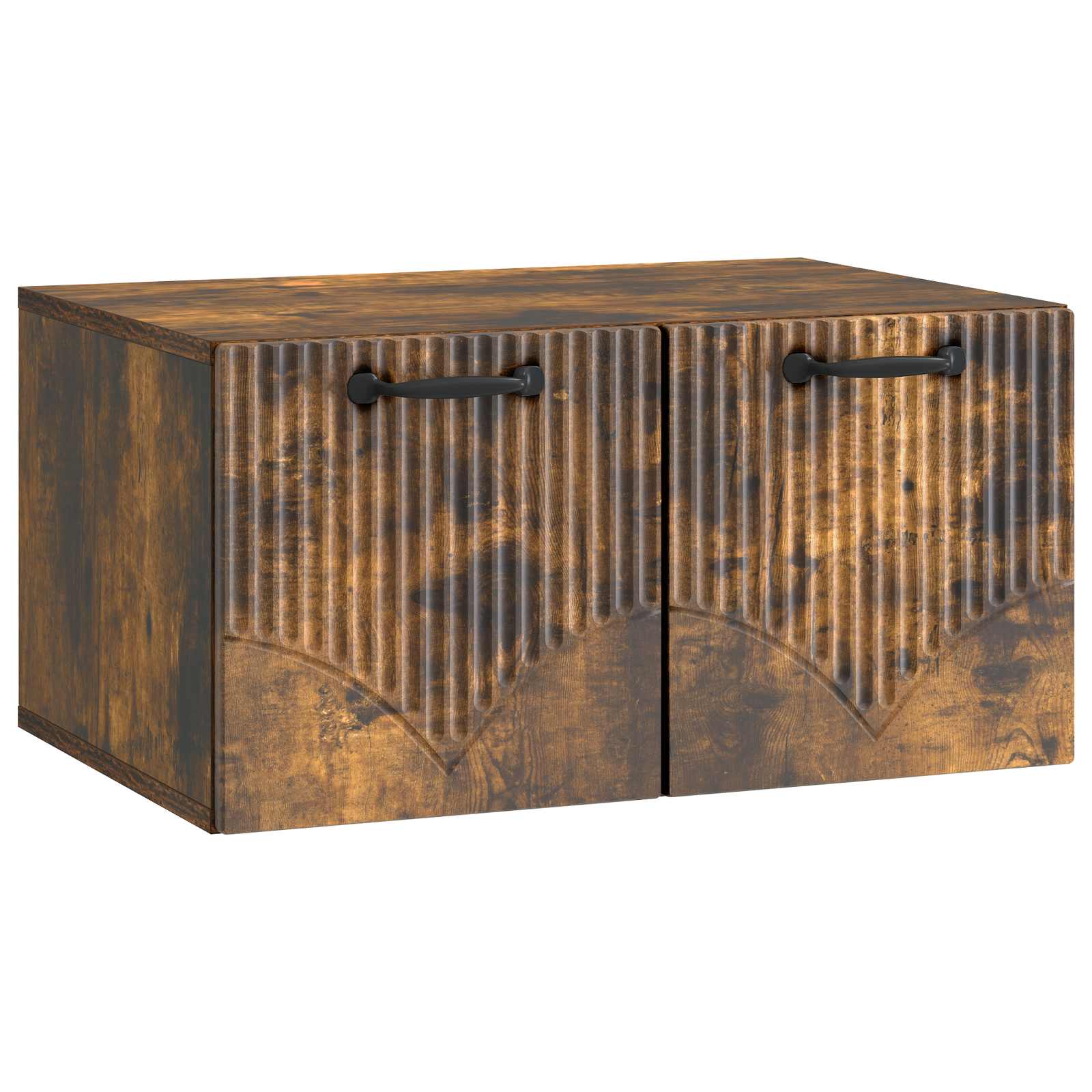 Meuble TV mural Chêne fumé 59,5 x 41 x 30 cm Bois d'ingénierie - XIOS