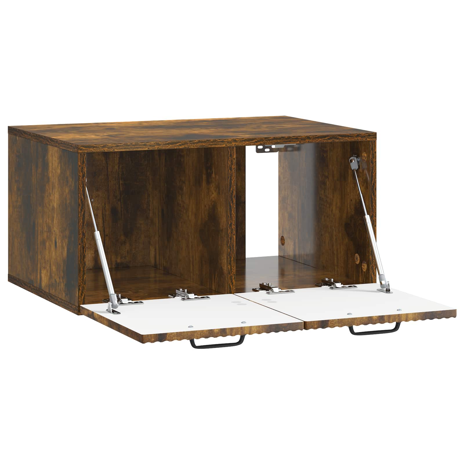 Meuble TV mural Chêne fumé 59,5 x 41 x 30 cm Bois d'ingénierie - XIOS