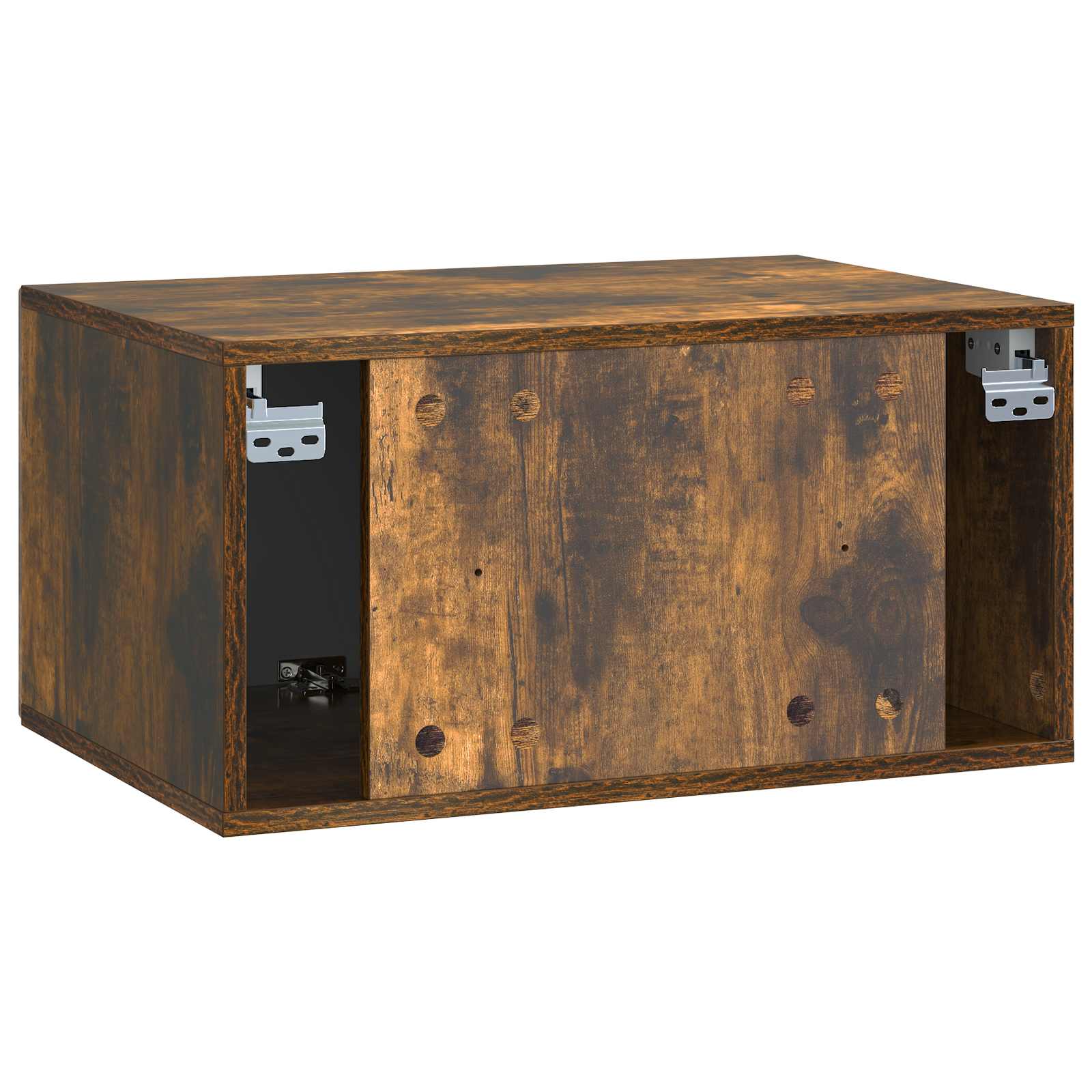 Meuble TV mural Chêne fumé 59,5 x 41 x 30 cm Bois d'ingénierie - XIOS