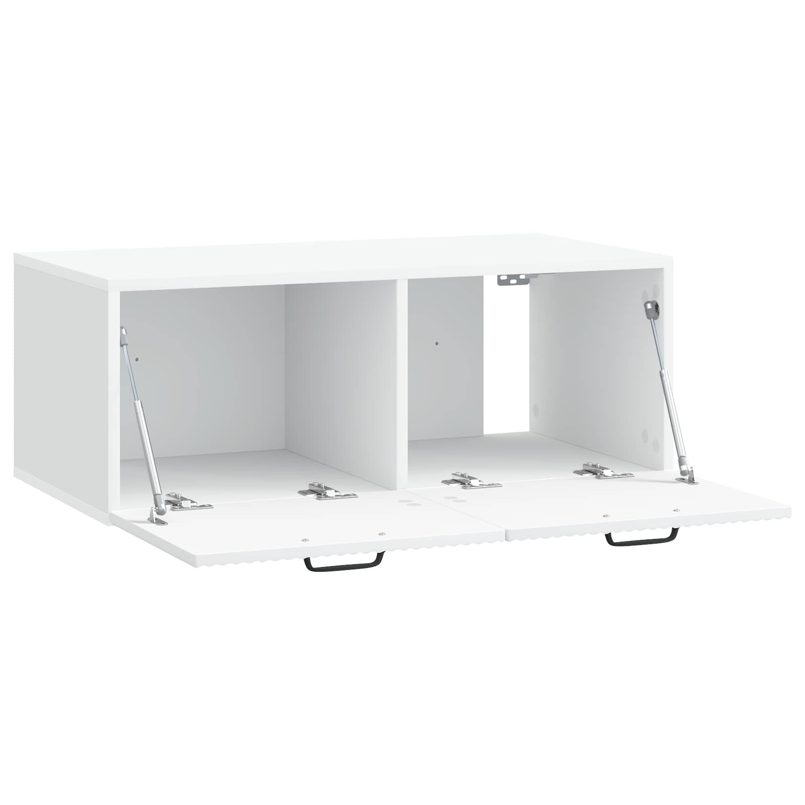 Meuble TV mural Blanc 78,5 x 41 x 30 cm Bois d'ingénierie - XIOS