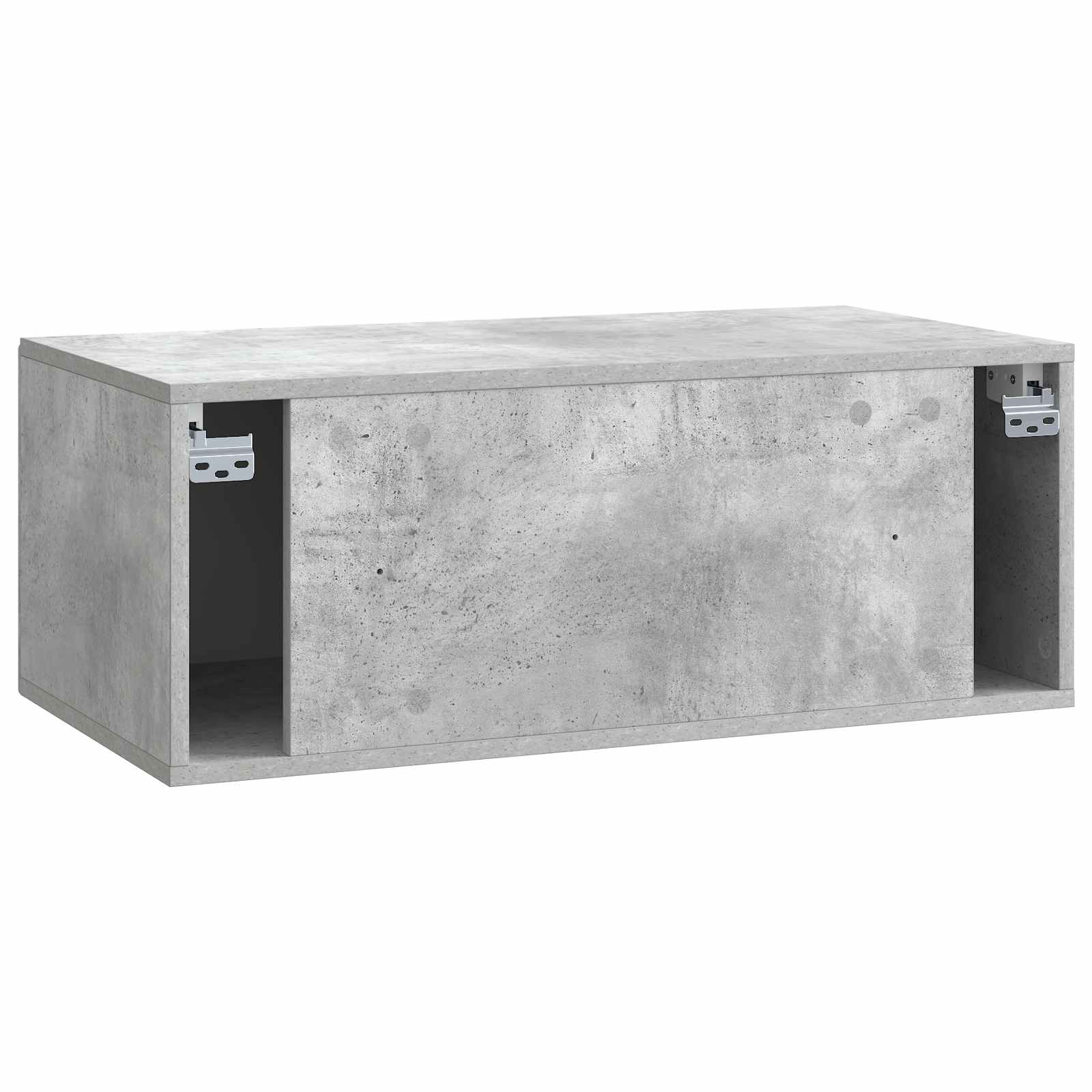 Meuble TV mural Gris béton 78,5 x 41 x 30 cm Bois d'ingénierie - XIOS