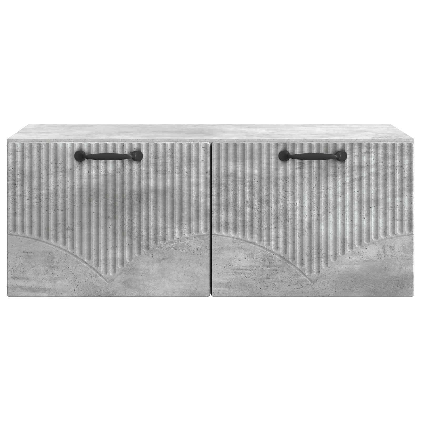 Meuble TV mural Gris béton 78,5 x 41 x 30 cm Bois d'ingénierie - XIOS
