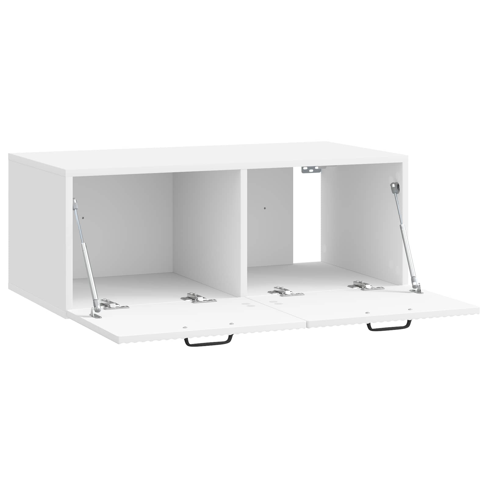 Meuble TV mural Montage mural Blanc brillant 78,5 x 41 x 30 cm - XIOS