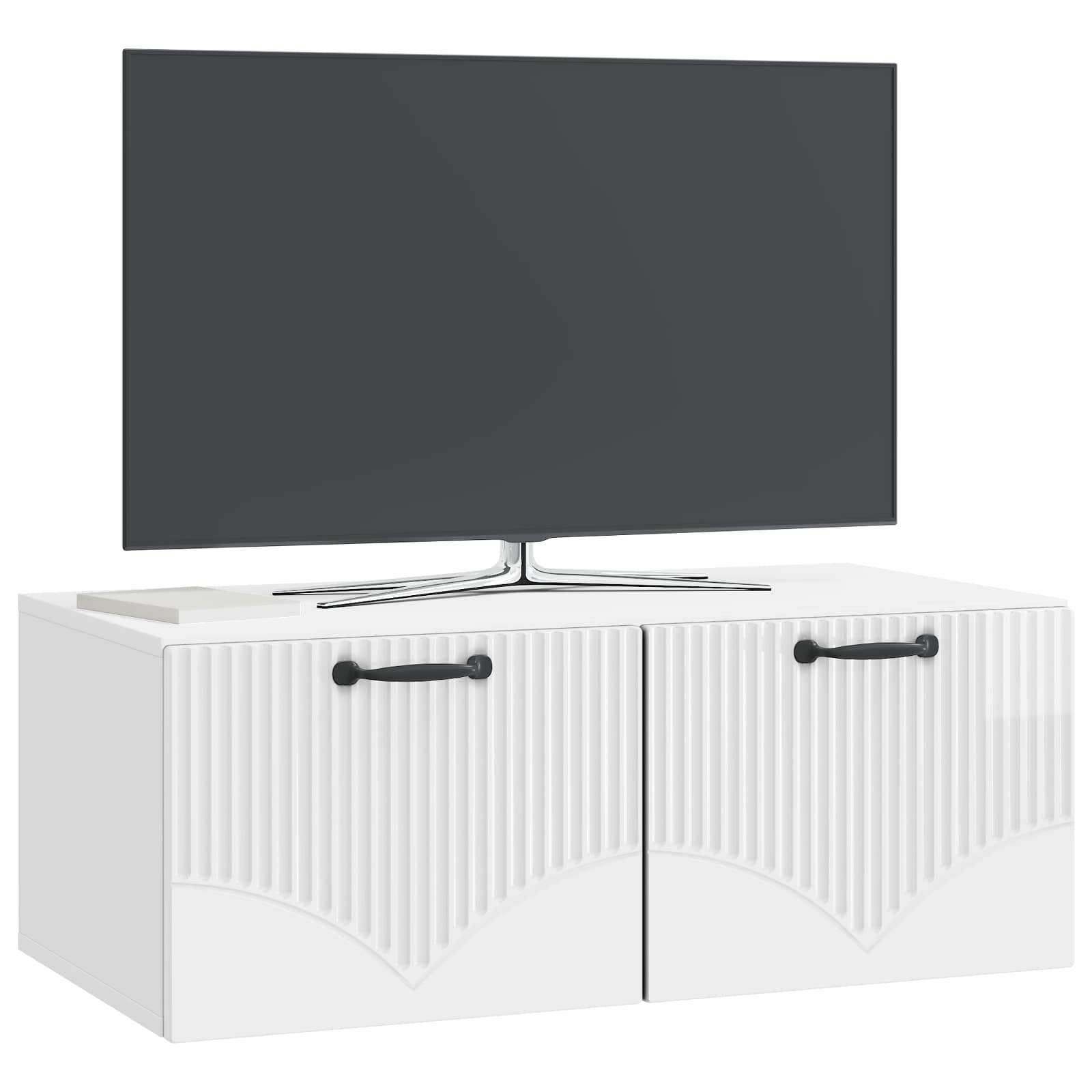 Meuble TV mural Montage mural Blanc brillant 78,5 x 41 x 30 cm - XIOS