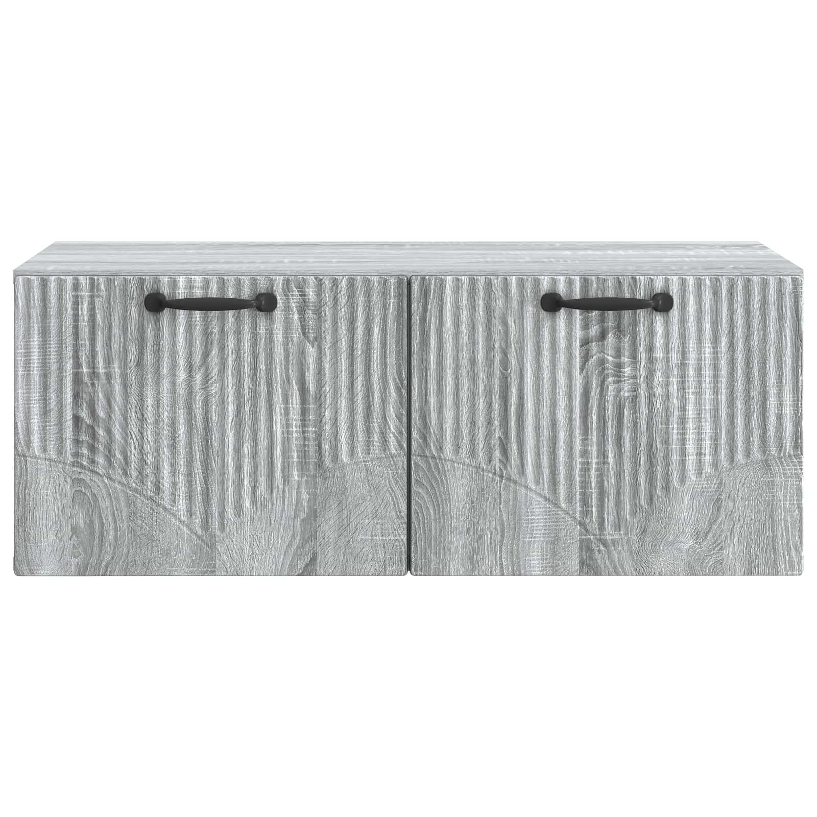 Meuble TV mural Sonoma gris 78,5 x 41 x 30 cm Bois d'ingénierie - XIOS