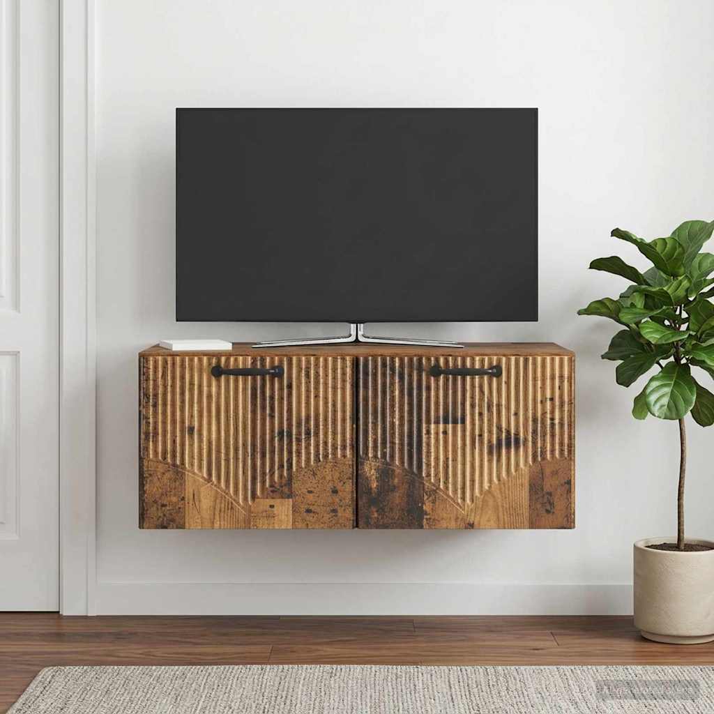 Meuble TV mural Bois ancien 78,5 x 41 x 30 cm Bois d'ingénierie - XIOS