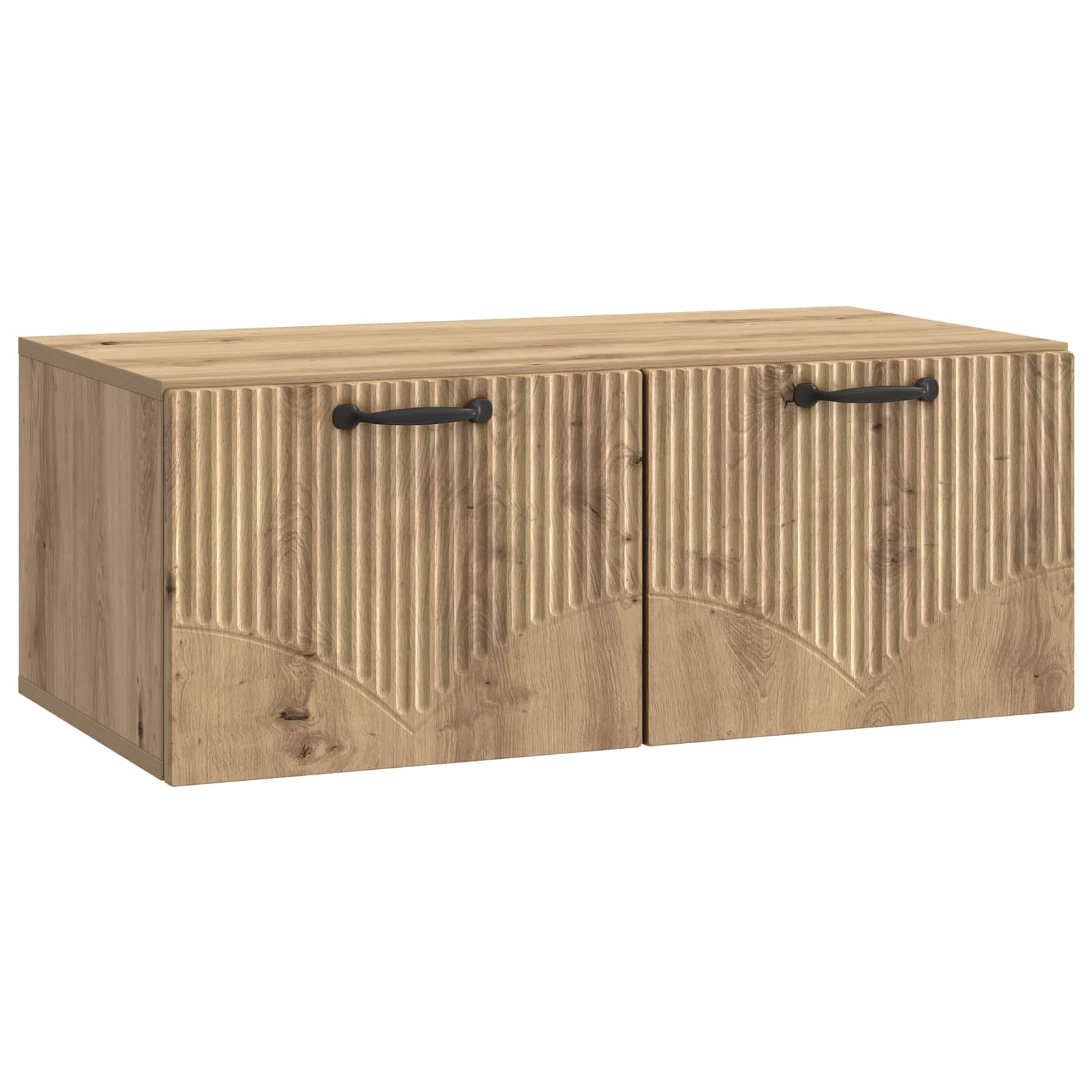 Meuble TV mural 78,5 x 41 x 30 cm Chêne artisanal - XIOS