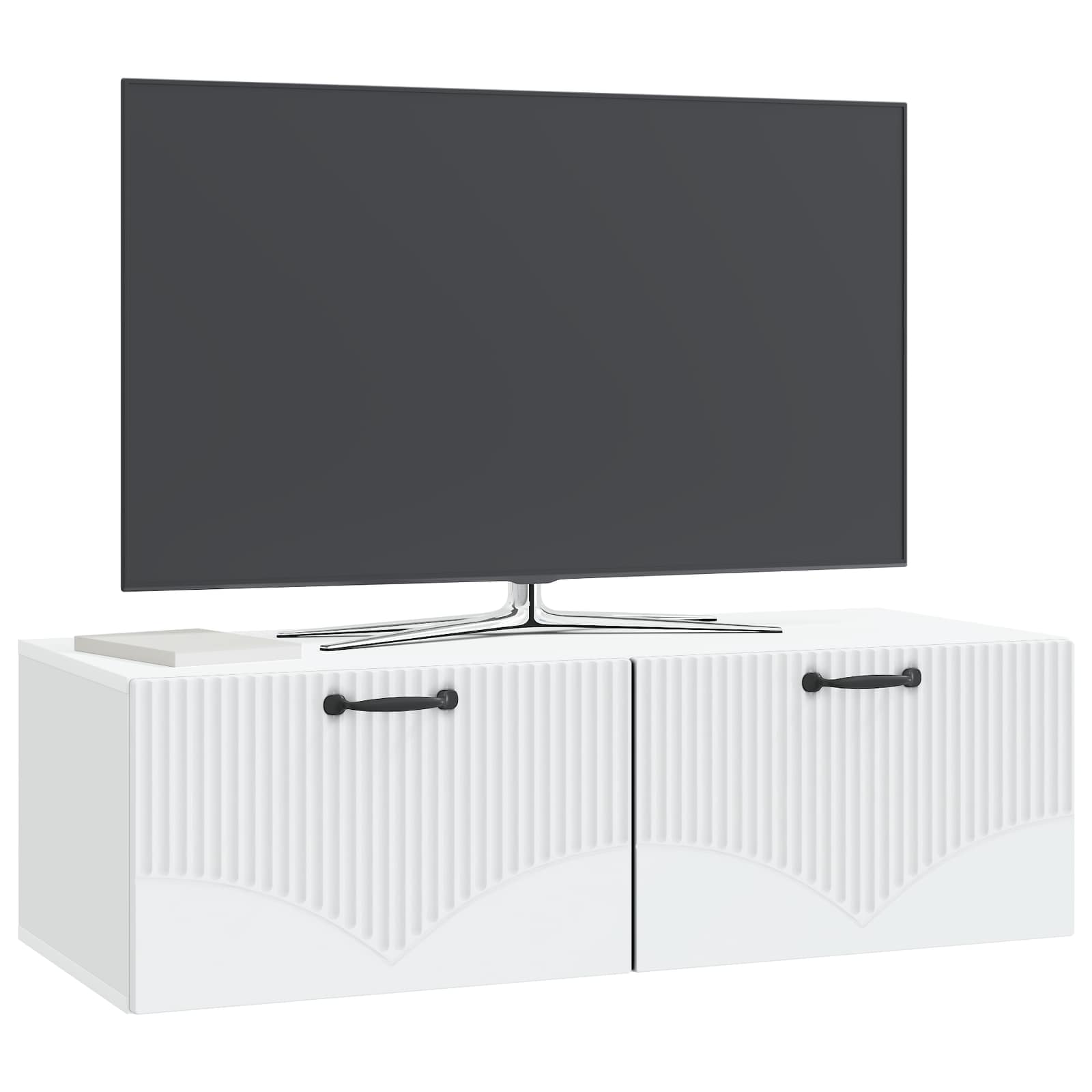 Meuble TV mural Blanc 98 x 41 x 30 cm Bois d'ingénierie - XIOS