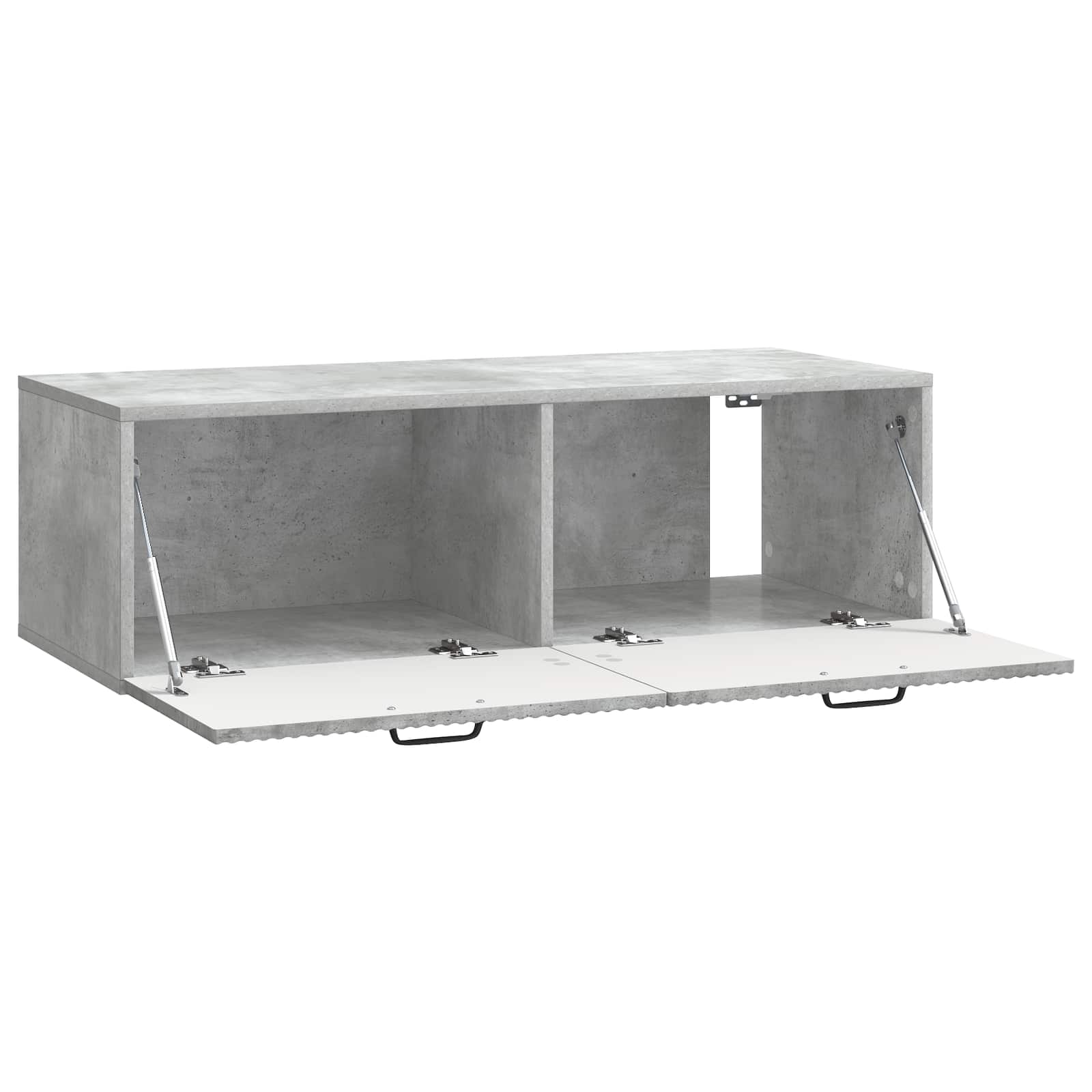 Meuble TV mural Gris béton 98 x 41 x 30 cm Bois d'ingénierie - XIOS