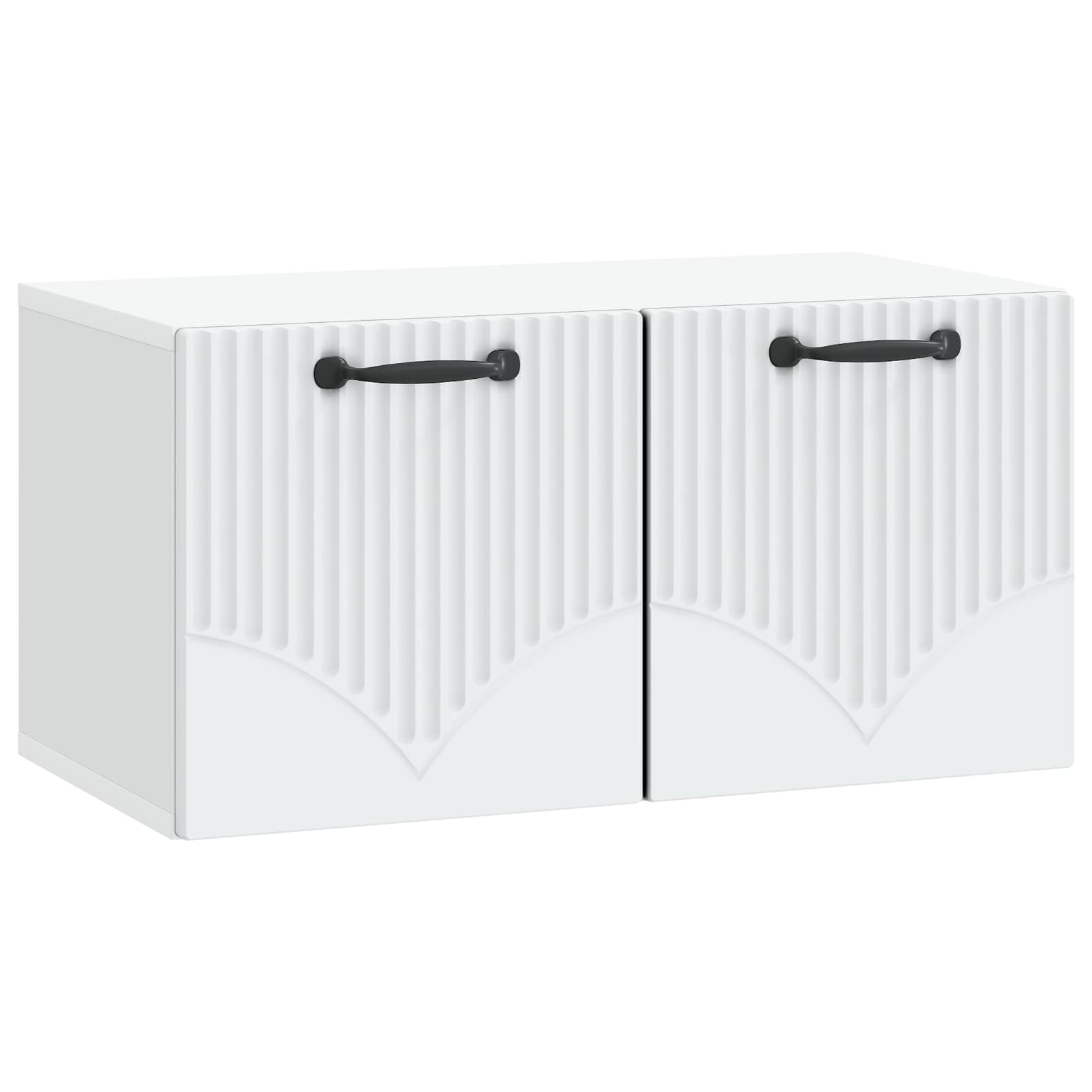 Meuble TV mural Blanc 59,5 x 31 x 30 cm Bois d'ingénierie - XIOS