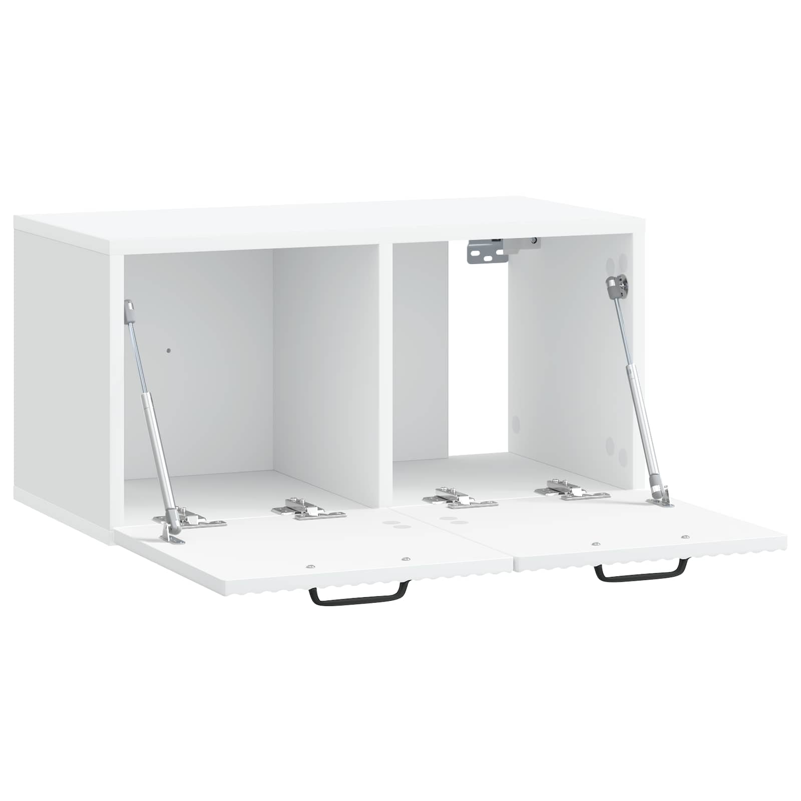 Meuble TV mural Blanc 59,5 x 31 x 30 cm Bois d'ingénierie - XIOS