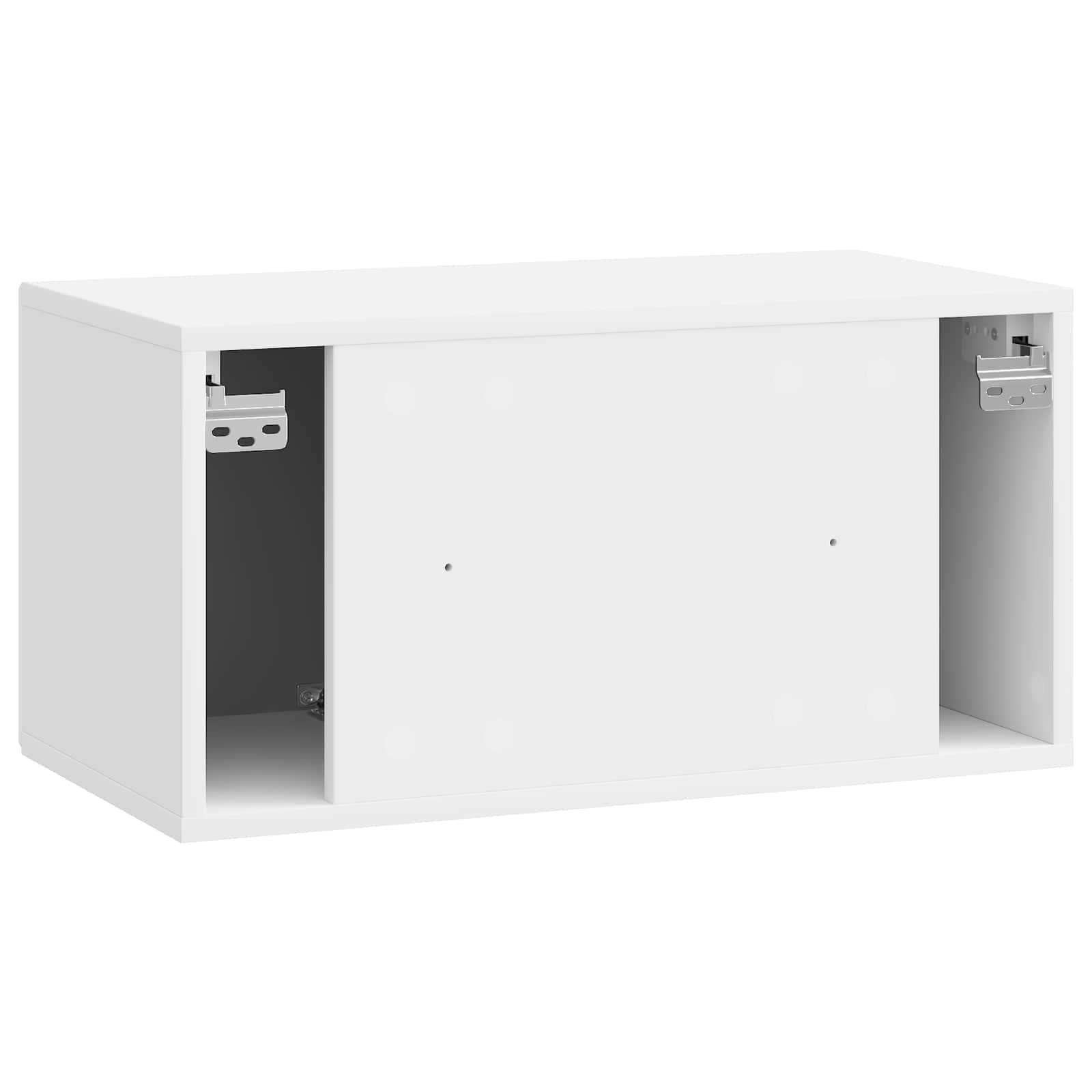 Meuble TV mural Montage mural Blanc brillant 59,5 x 31 x 30 cm - XIOS