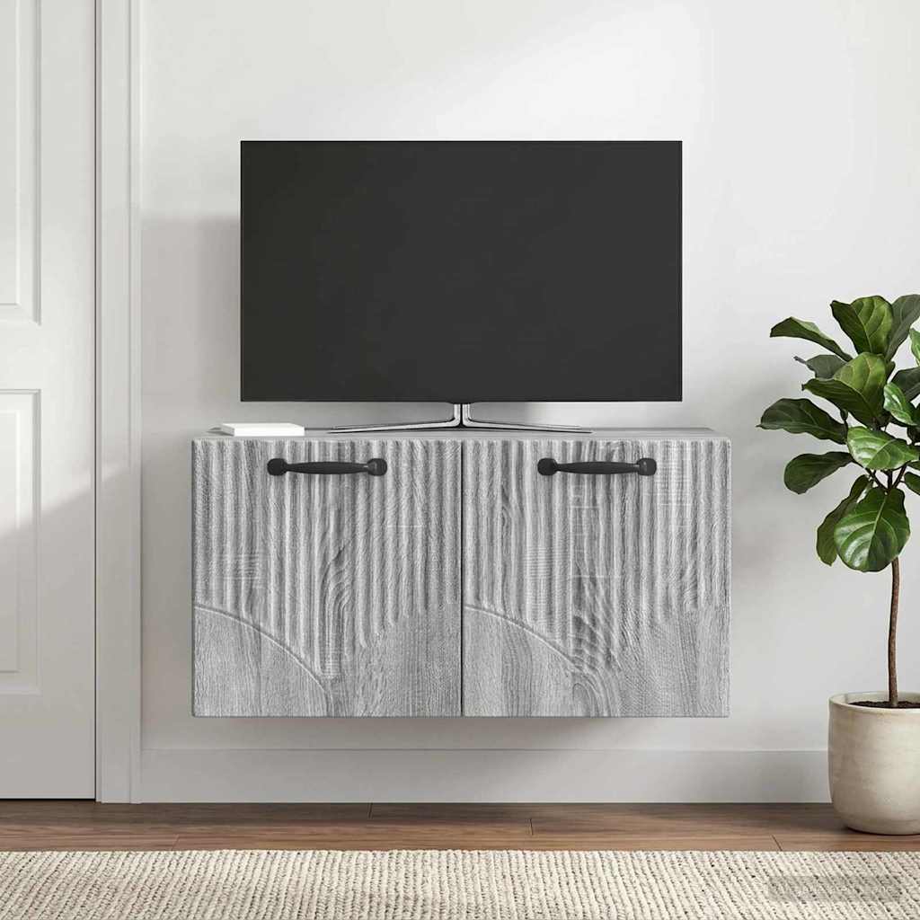 Meuble TV mural Sonoma gris 59,5 x 31 x 30 cm Bois d'ingénierie - XIOS