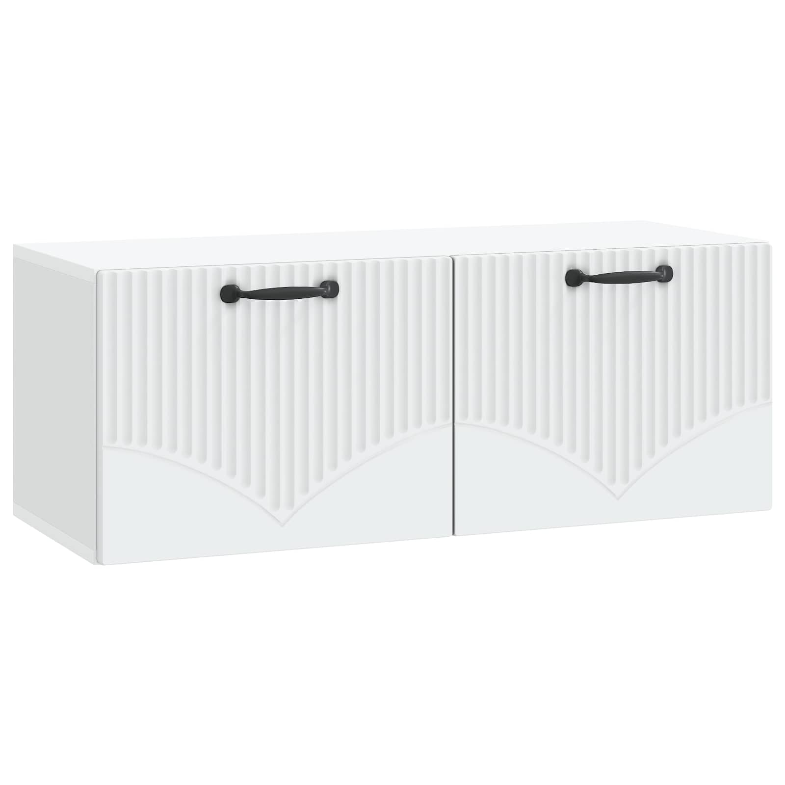 Meuble TV mural Blanc 78,5 x 31 x 30 cm Bois d'ingénierie - XIOS