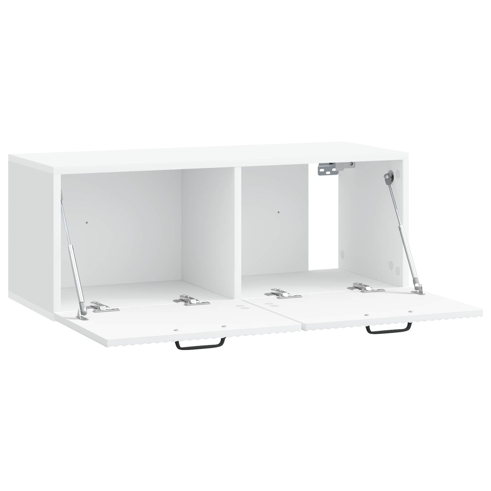 Meuble TV mural Blanc 78,5 x 31 x 30 cm Bois d'ingénierie - XIOS