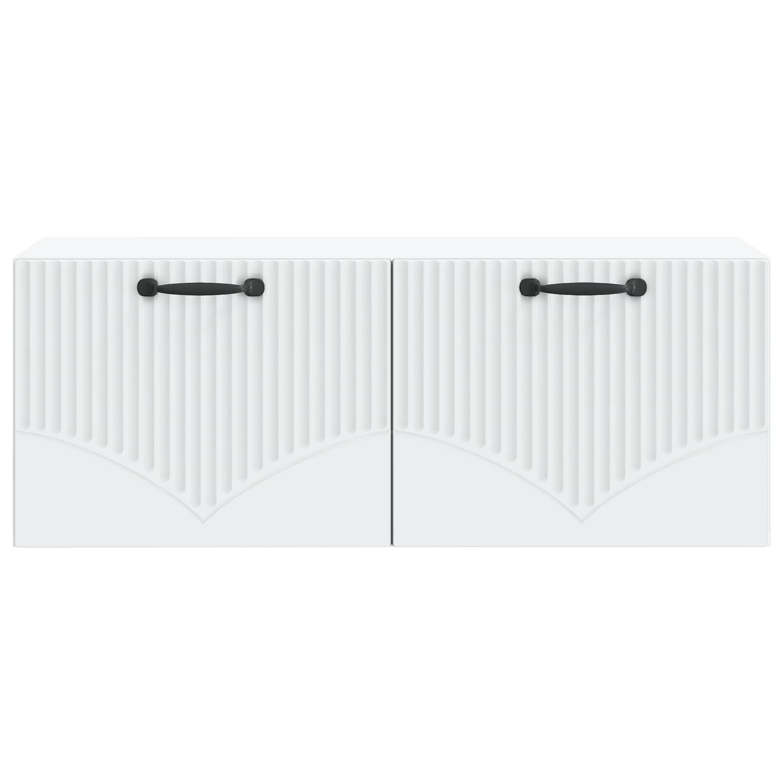 Meuble TV mural Blanc 78,5 x 31 x 30 cm Bois d'ingénierie - XIOS