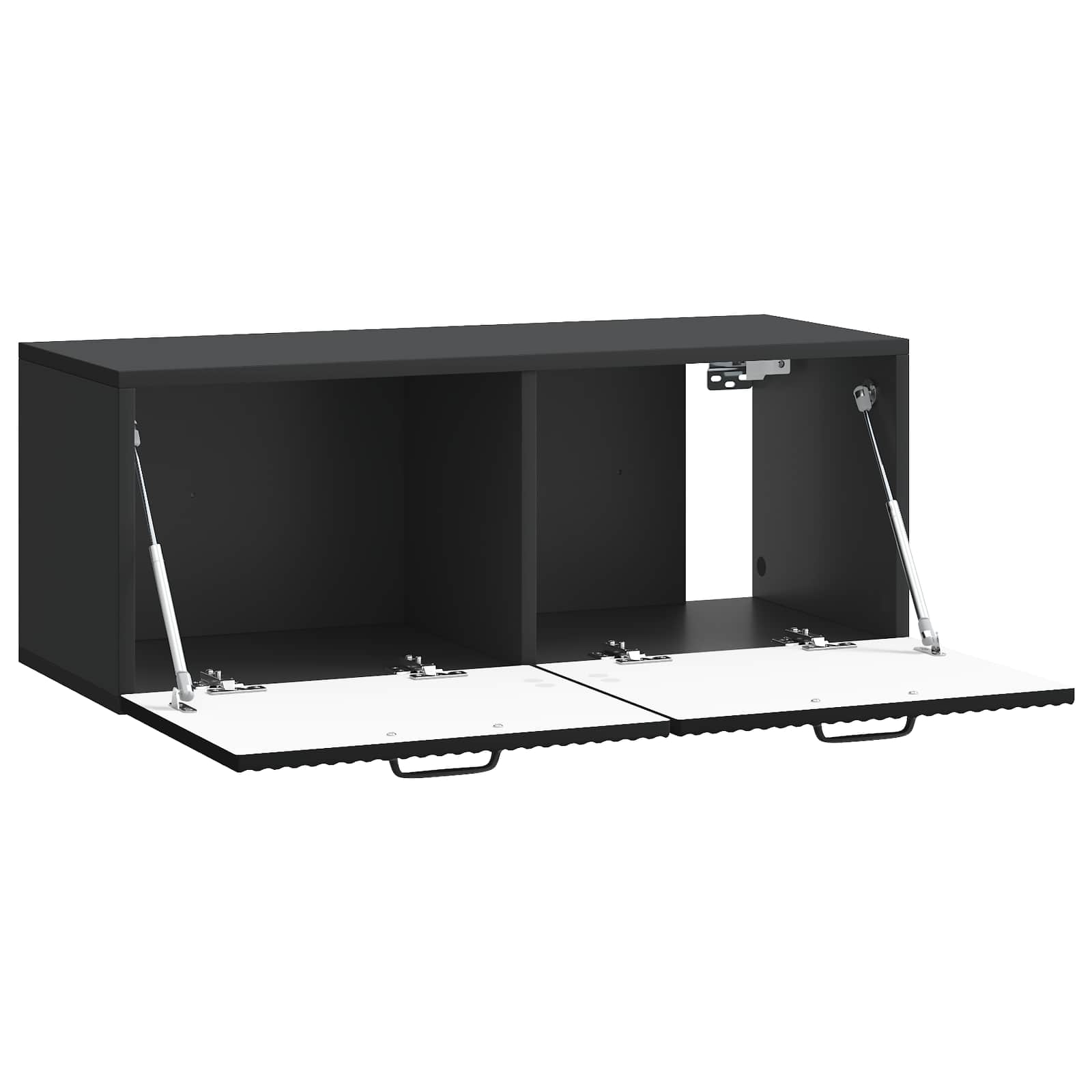 Meuble TV mural Noir 78,5 x 31 x 30 cm Bois d'ingénierie - XIOS